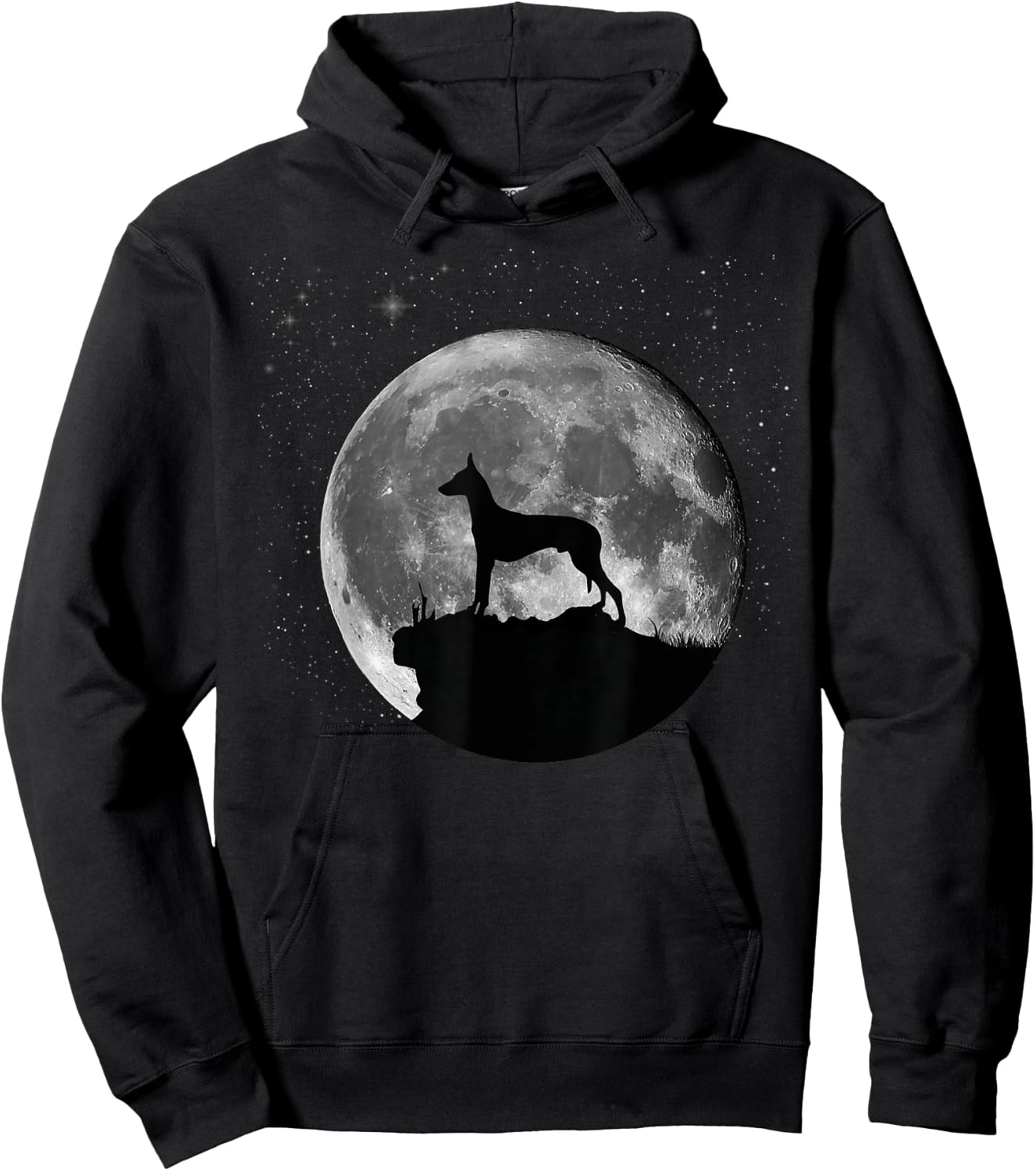 Pharaoh Hound Dog Moon Hoodie - Hoodie | Black