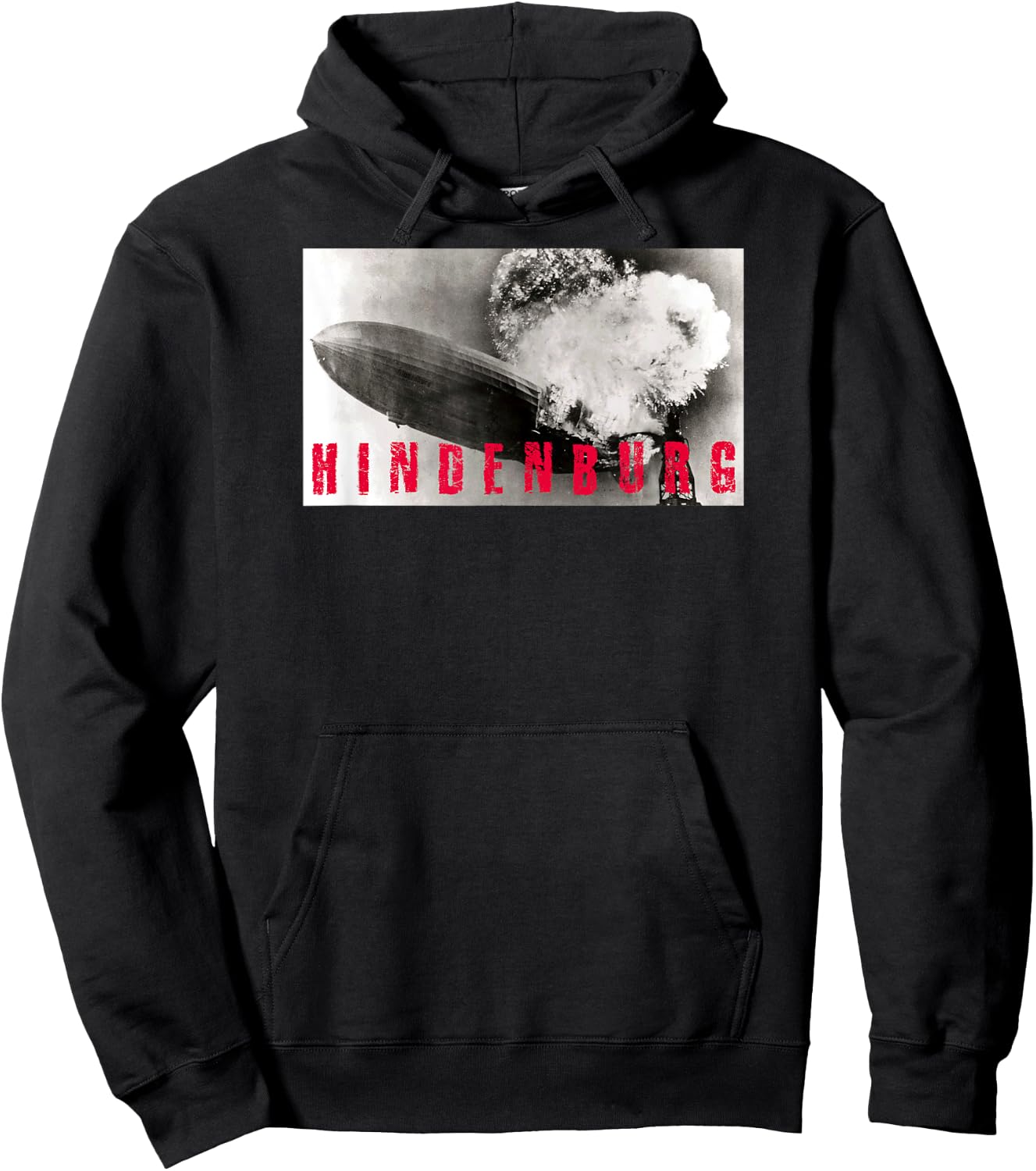 Hindenburg Disaster Explosion Burning Shirt Hoodie - Hoodie | Black