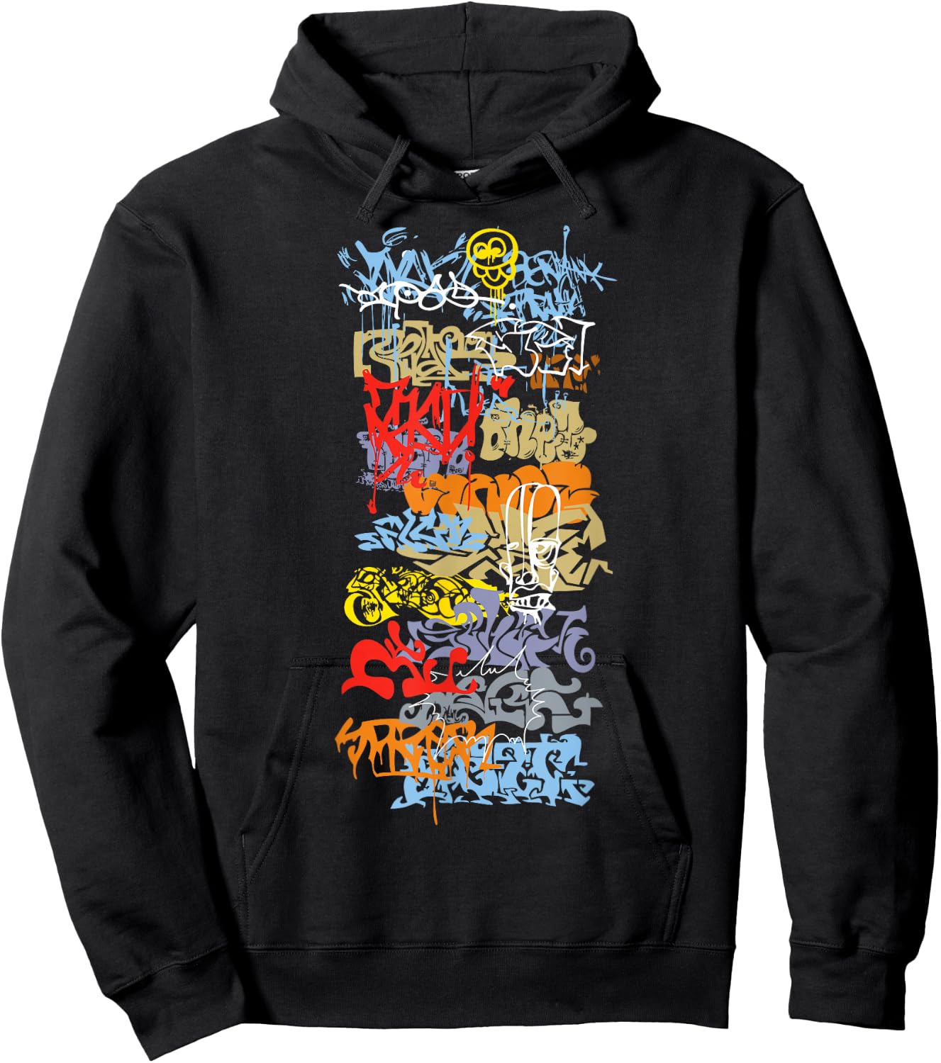 Urban Graffiti Street Art Hoodie - Hoodie | Black
