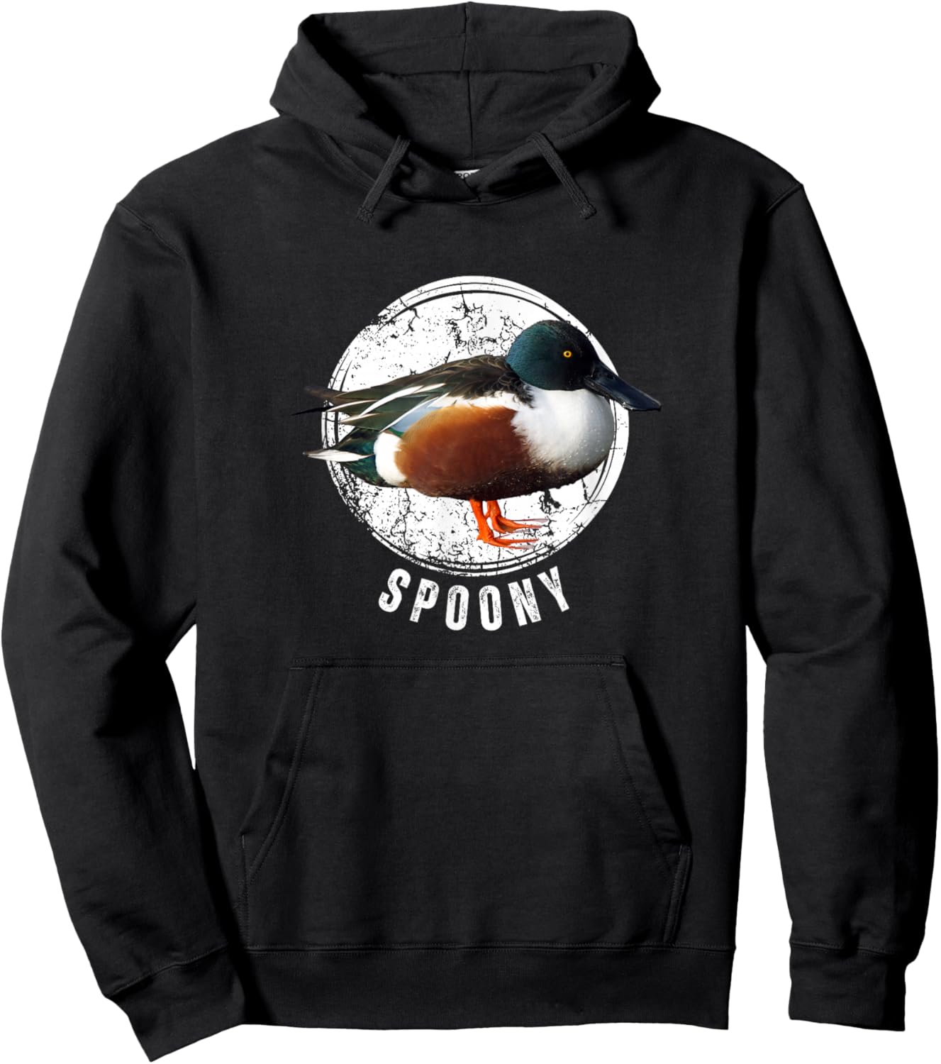 Duck Hunting Shirt Shoveler Spoonbill Spoony Mallard Hoodie - Hoodie | Black