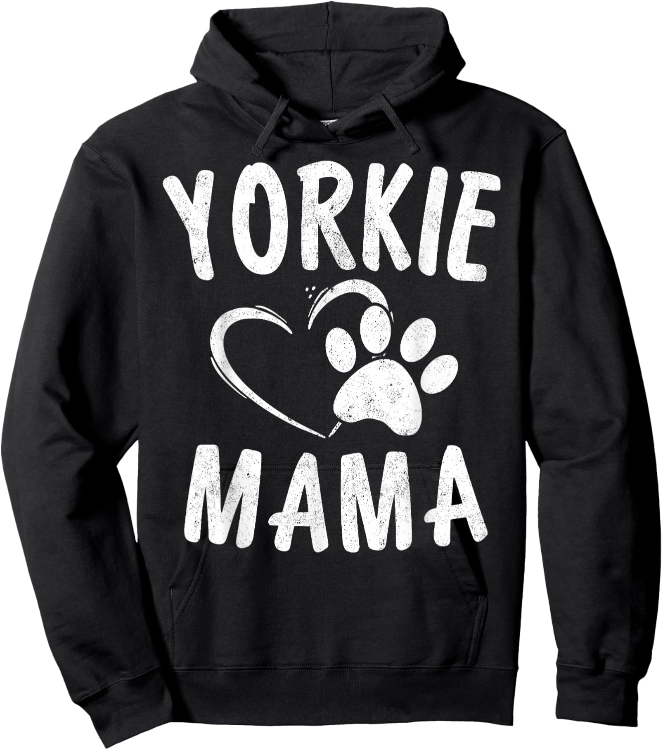 Fun Yorkie Mama Gift Dog Lover Apparel Yorkshire Terrier Mom Hoodie - Hoodie | Black
