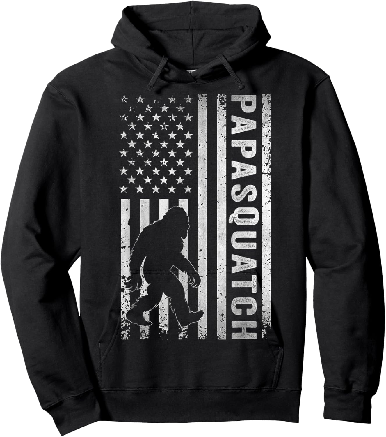 Papa Squatch Bigfoot Sasquatch Papasquatch Father's Day Men Hoodie - Hoodie | Black