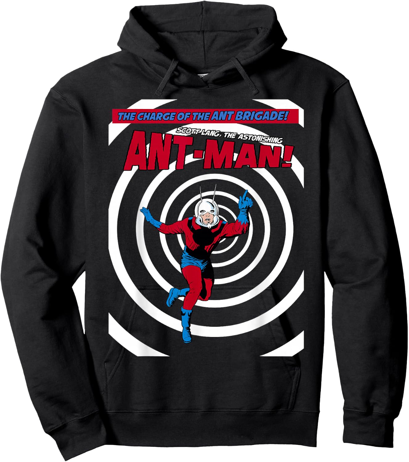 Marvel Ant-Man Classic Retro Shrink Portal Graphic Hoodie - Hoodie | Black