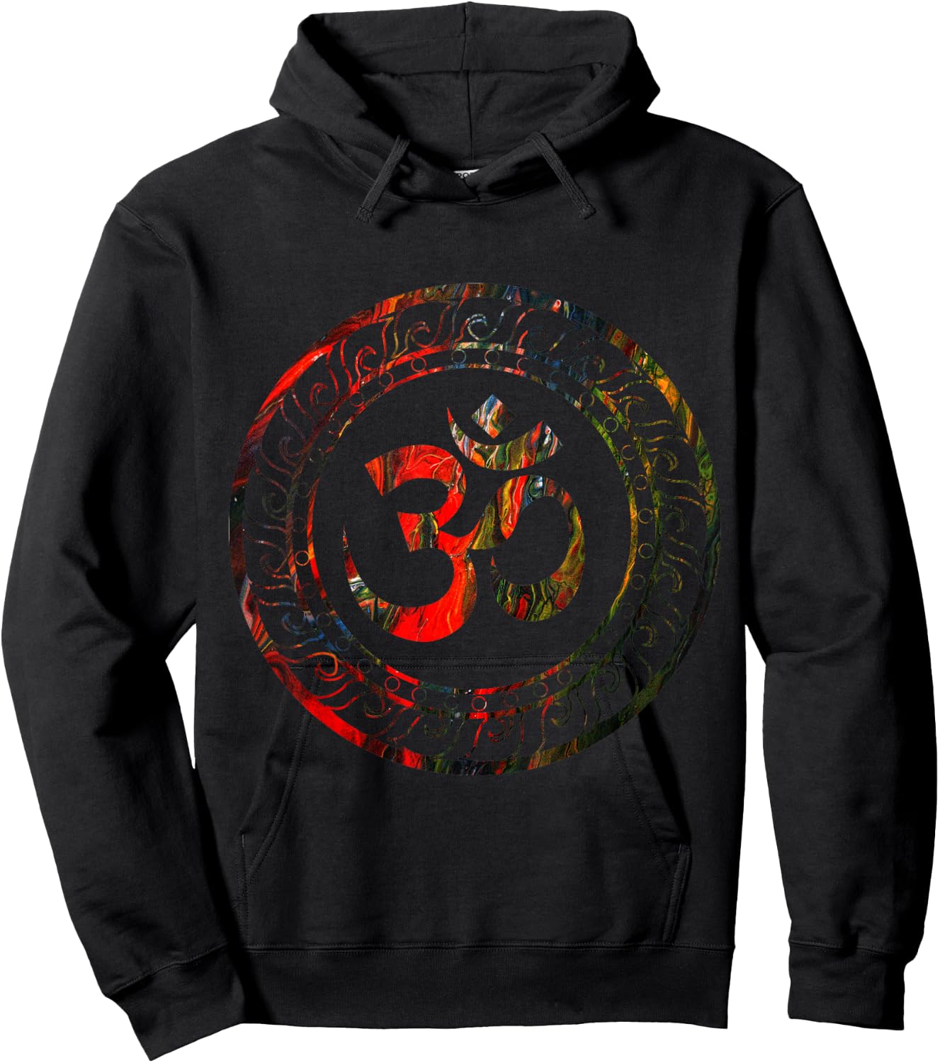 Om Ohm Aum Buddhism Symbol Yoga Sanskrit Hoodie - Hoodie | Black