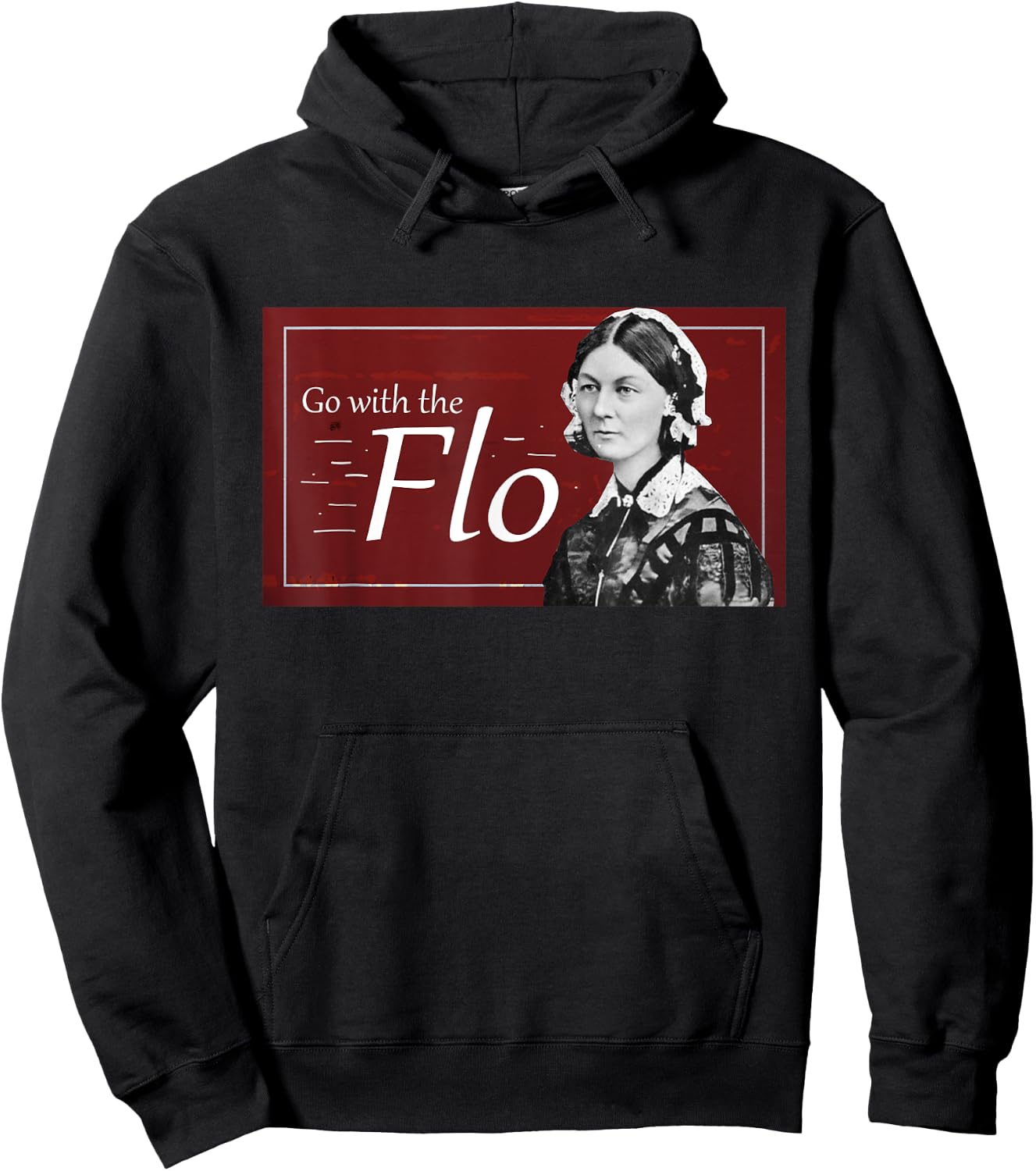 Go with the Humorous Flo Florence Nightingale Shirt Hoodie - Hoodie | Black