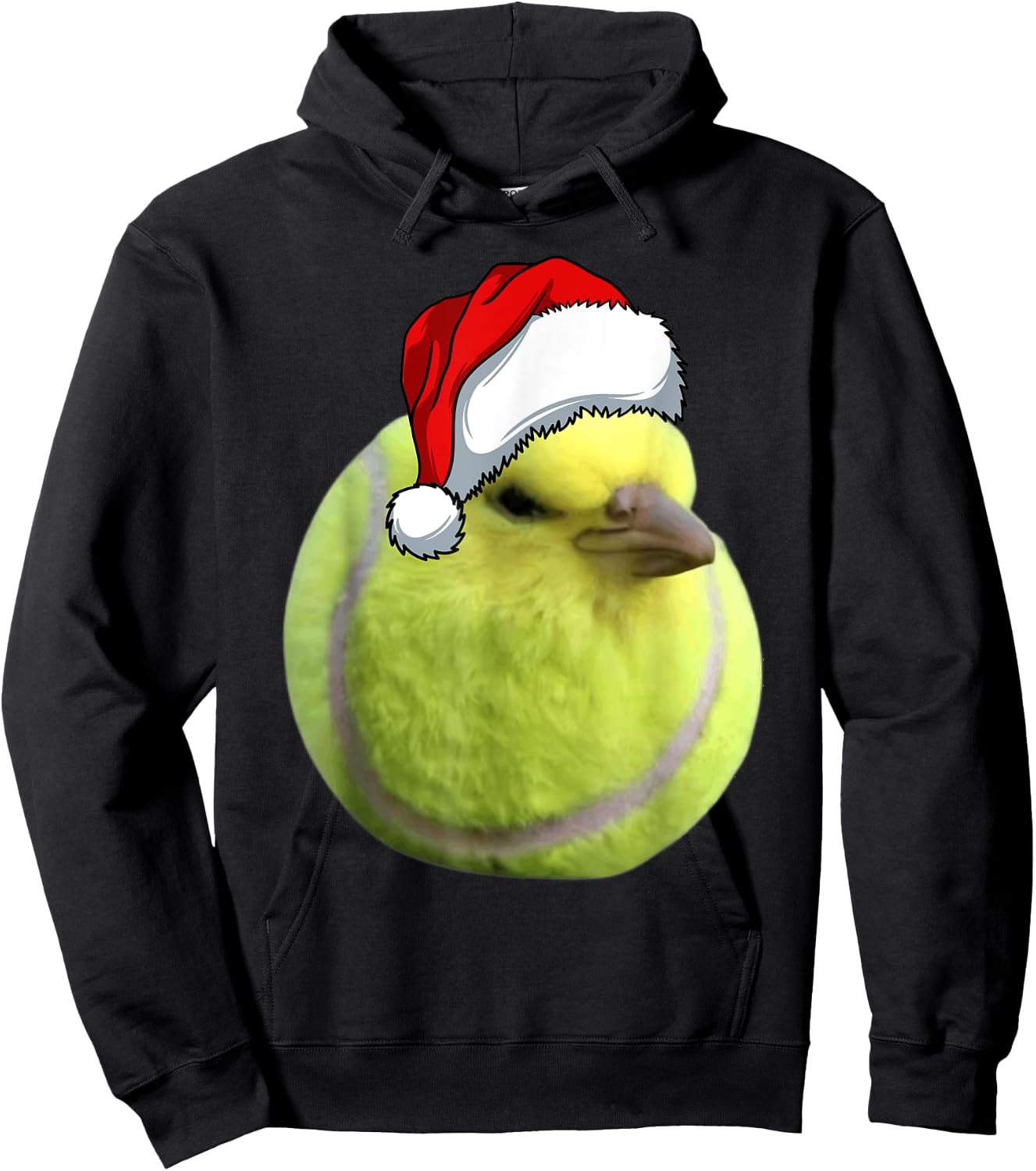 Tennis Bird Ball Meme Christmas Pajamas Funny Memes Xmas Kid Hoodie - Hoodie | Black