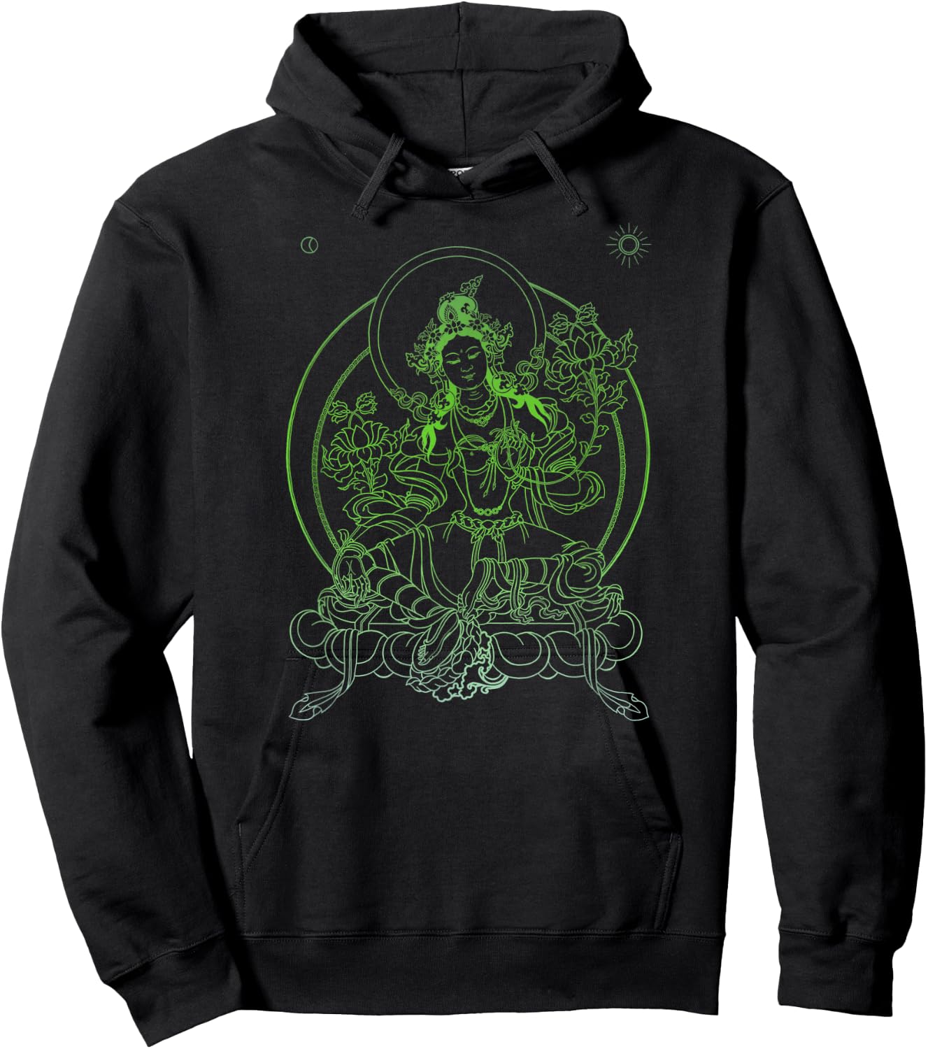 Green Tara Hoodie - Hoodie | Black