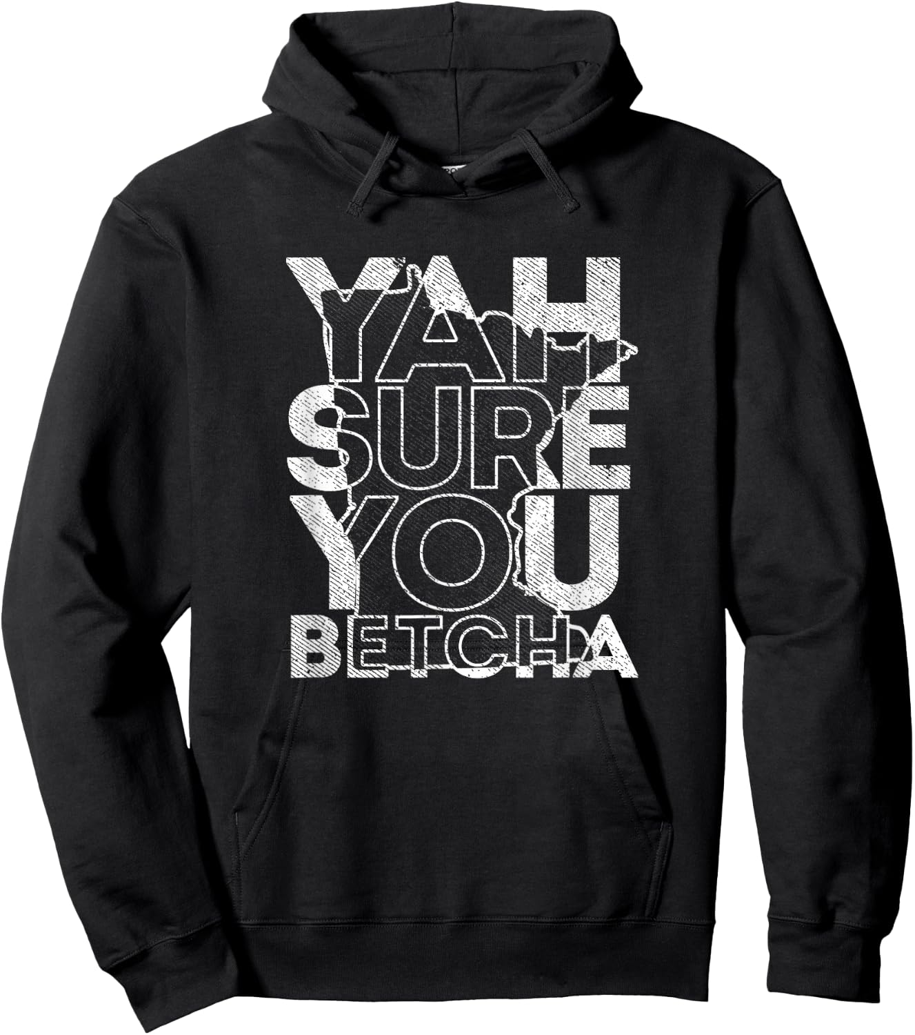 Vintage Minnesota yah sure you betcha native slang Hoodie - Hoodie | Black