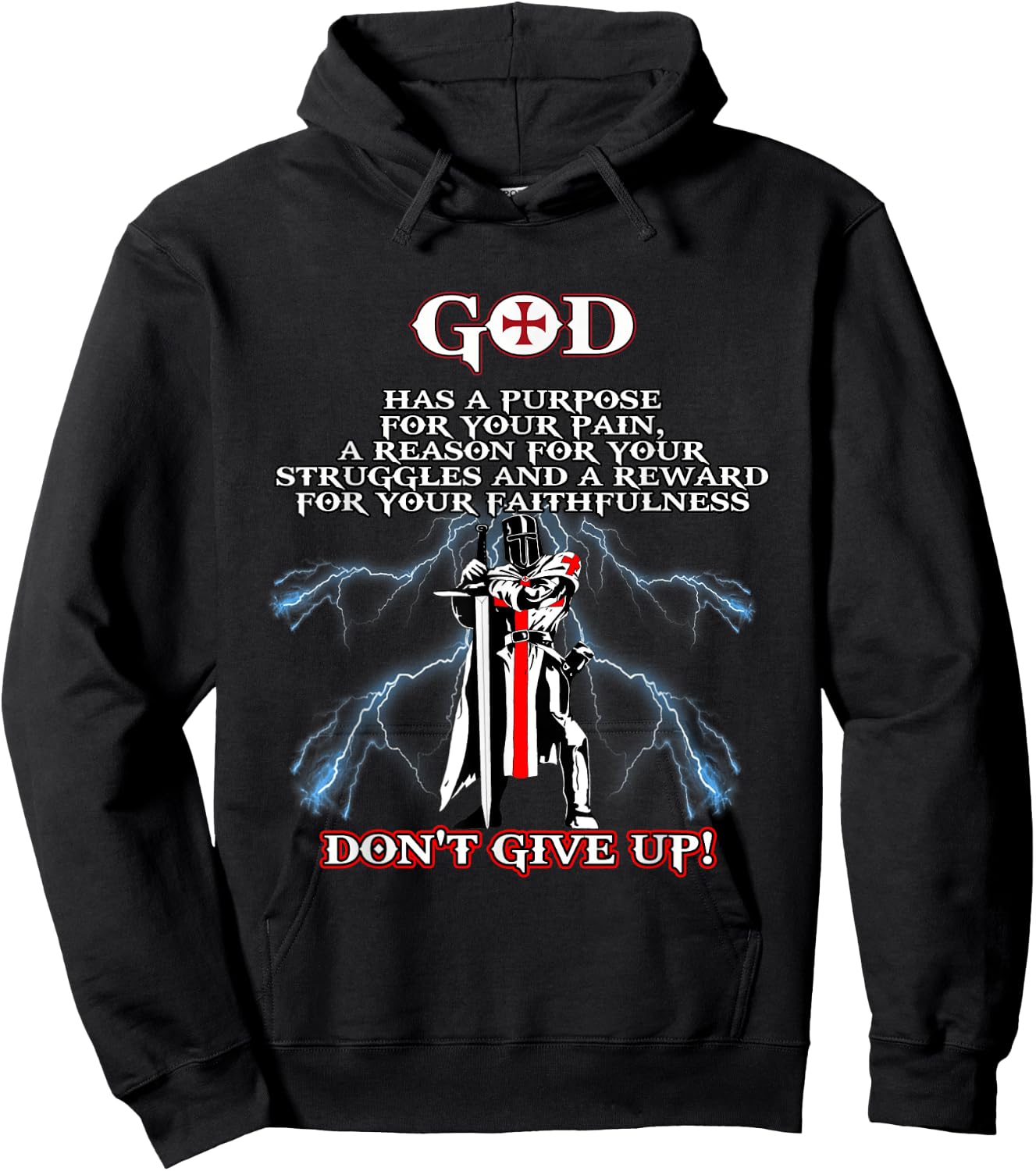 Christian Gospel and Bible Phrase for our Lord Jesus Hoodie - Hoodie | Black