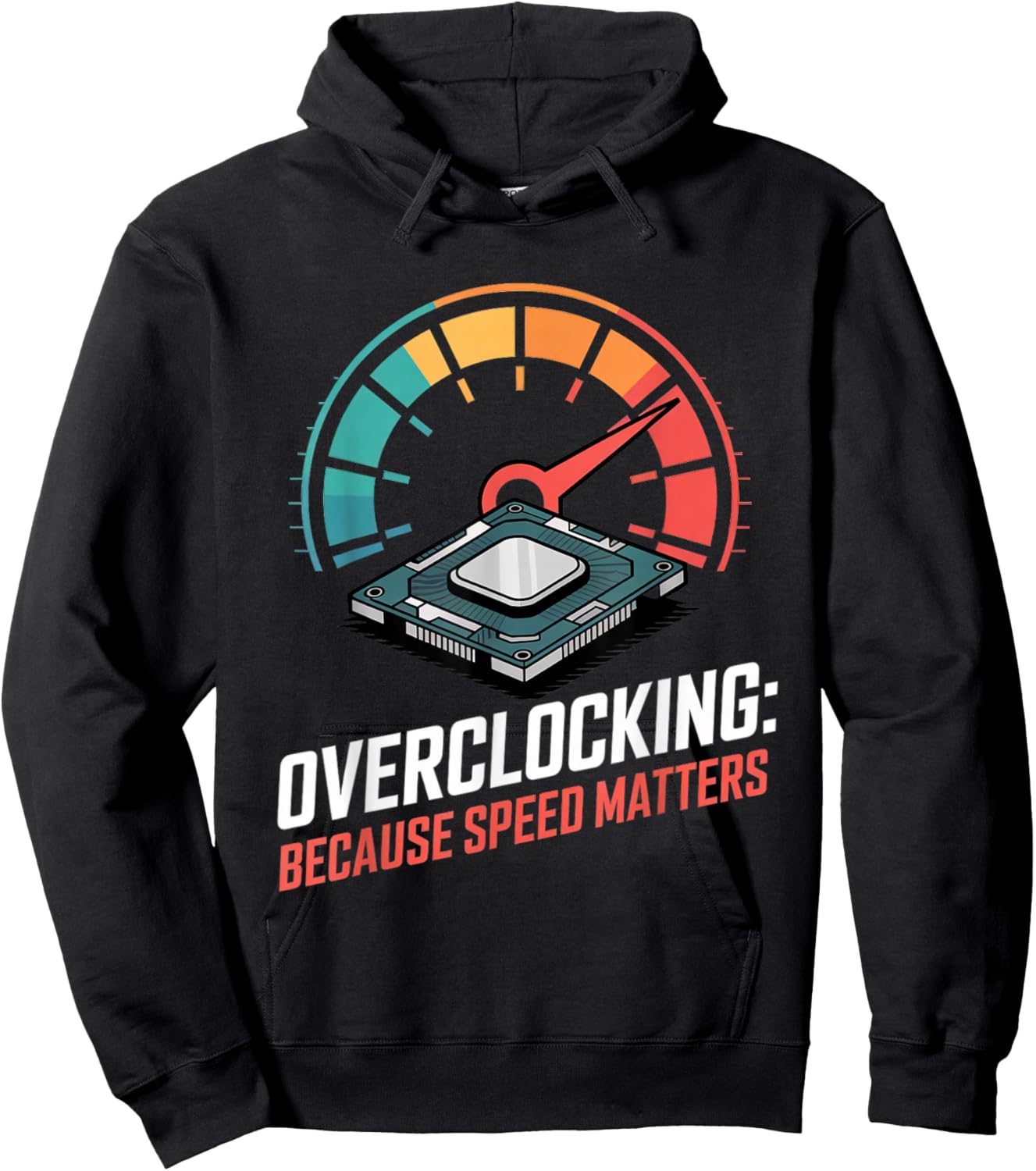 Overclocking Speed Pc Builder Tech Hobby Programming Life Hoodie - Hoodie | Black