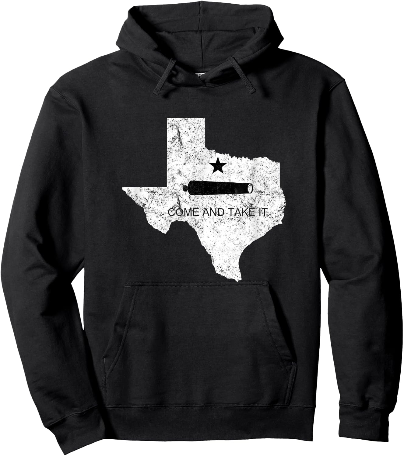 Texas Come and Take It Flag Canon 1836 State Hoodie - Hoodie | Black