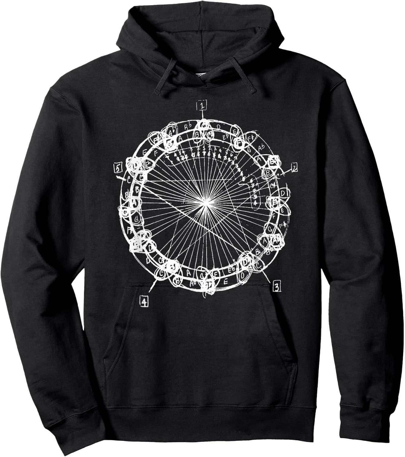 Coltrane Chord Changes Mandala Jazz Musician Hoodie - Hoodie | Black