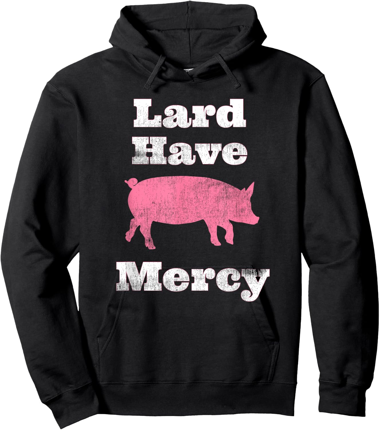 Lard Have Mercy Bacon Breakfast Pig Hog Funny T Shirt Hoodie - Hoodie | Black
