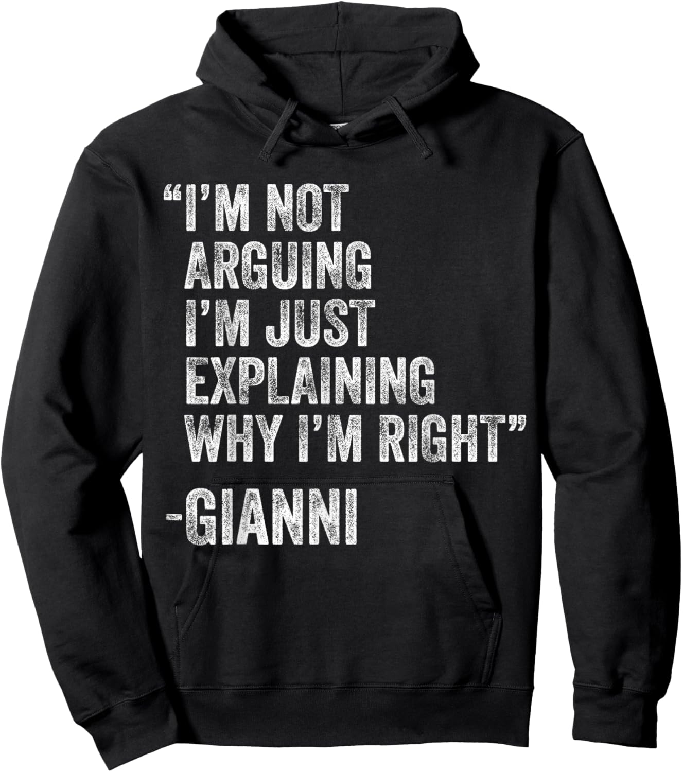 Gianni Quote Funny Birthday Custom Name Idea Engineer Hoodie - Hoodie | Black