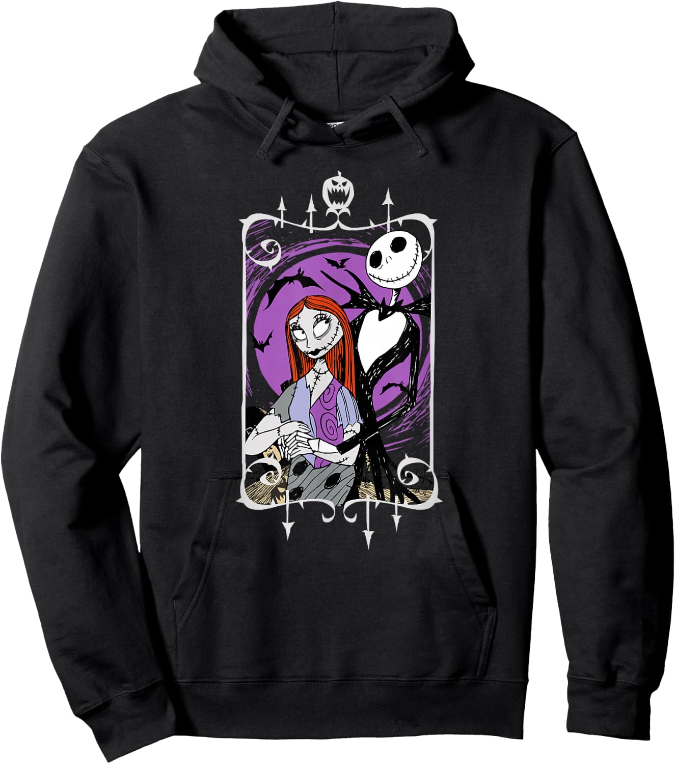 Disney - Nightmare Before Christmas Jack and Sally Hoodie - Hoodie | Black