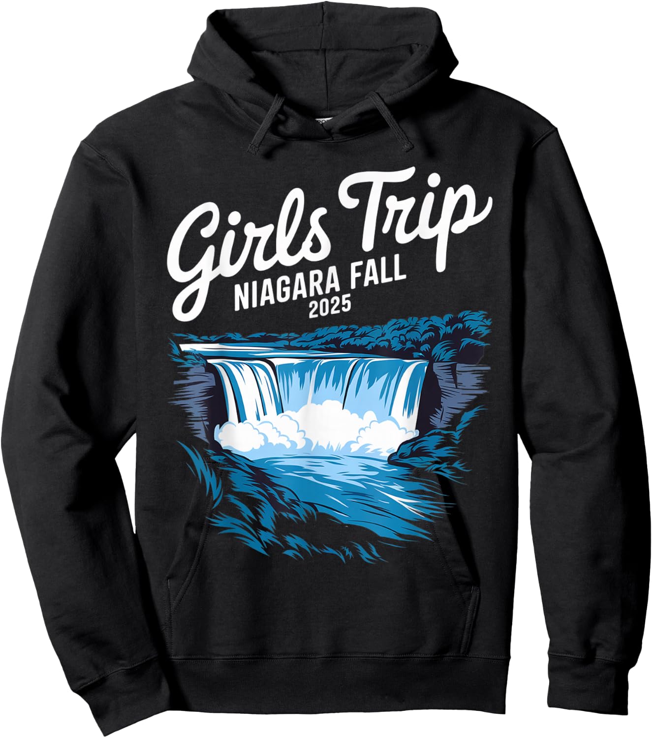 Niagara Fall 2025 Girls Trip Road Trip Vacation Niagara Fall Hoodie - Hoodie | Black
