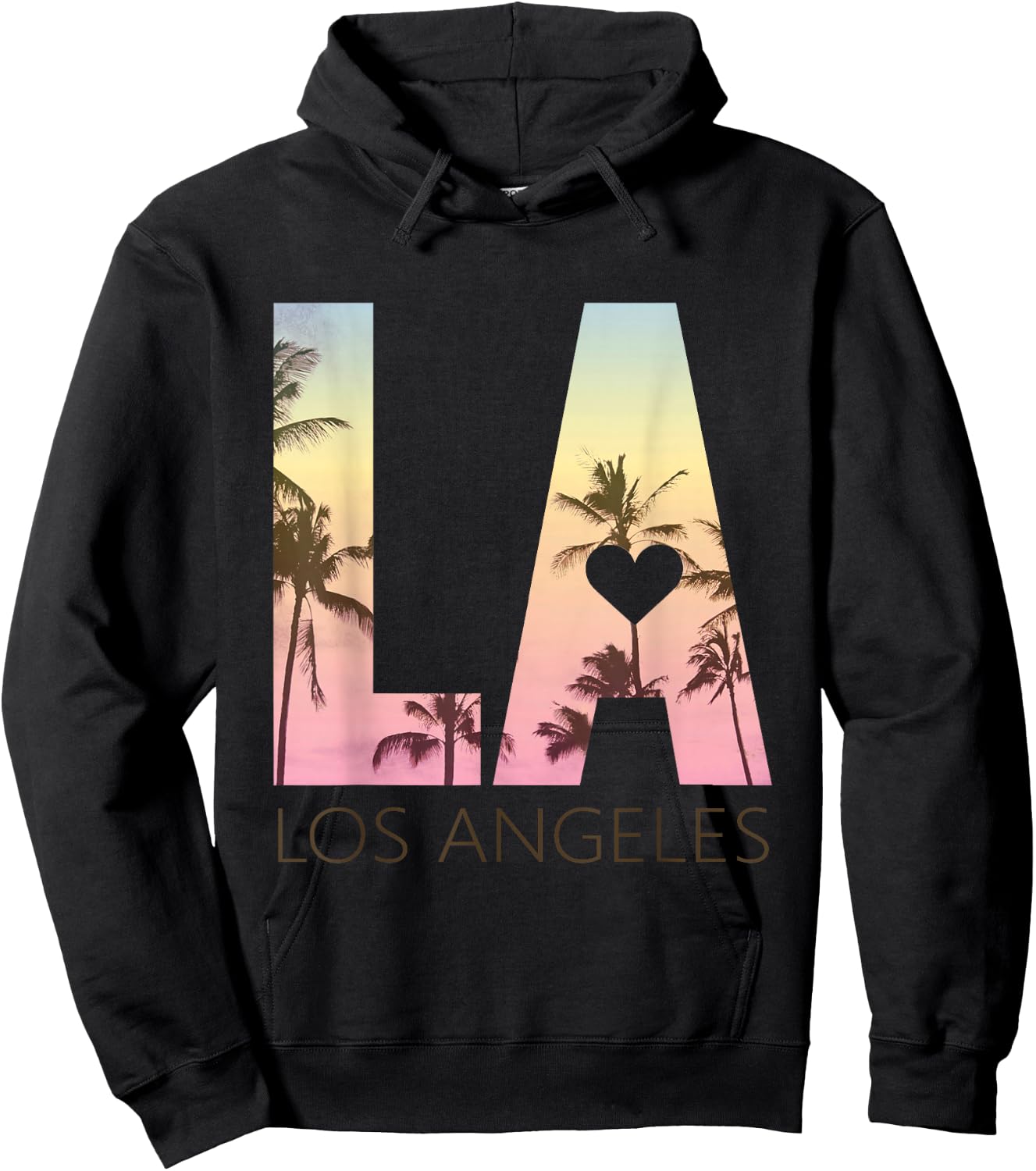 Los Angeles Sunset LA Shirt Hoodie - Hoodie | Black