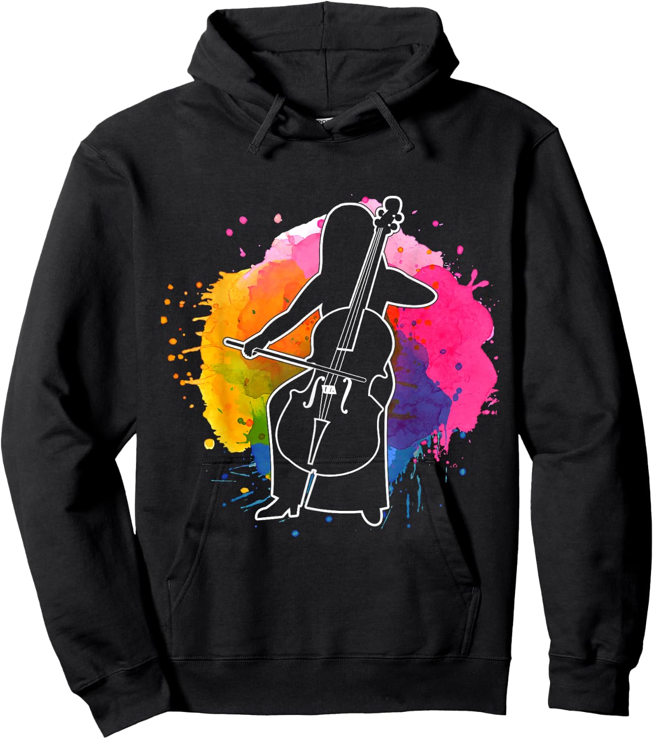 Musician Gift Cello Player Classical Music Cello Hoodie - Hoodie | Black