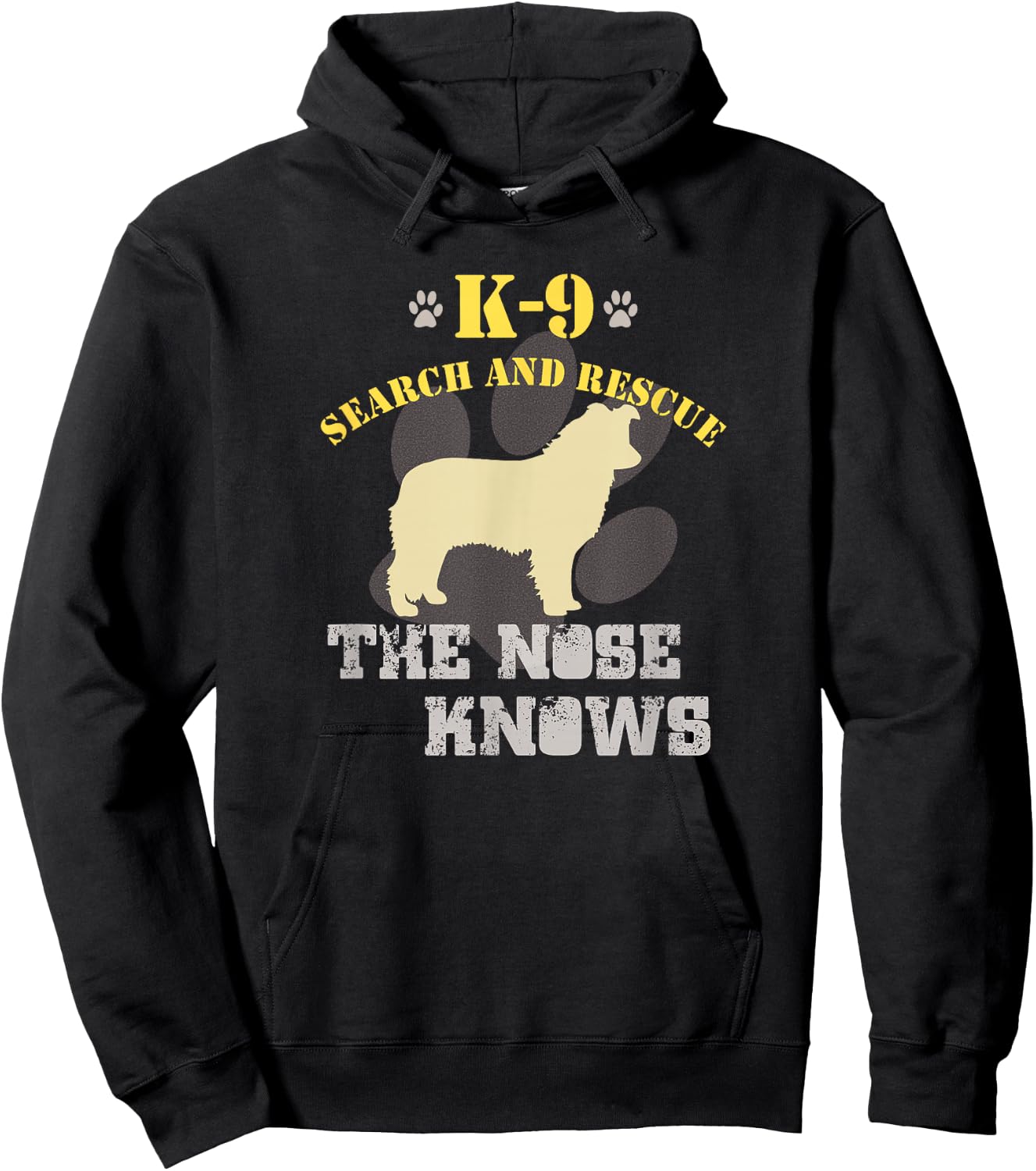 K9 Search & Rescue Dog Team Border Collie Tracking SAR Hoodie - Hoodie | Black
