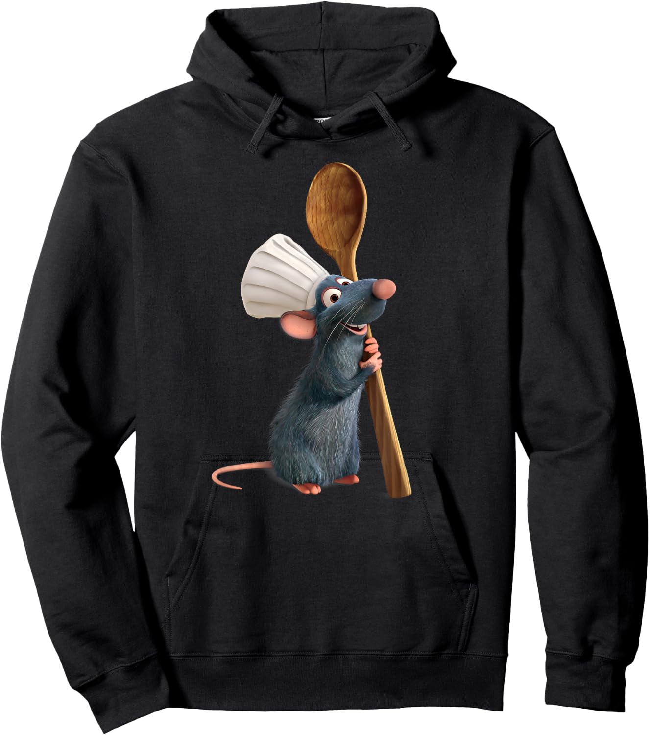 Disney Pixar Ratatouille Chef Remy with Spoon Hoodie - Hoodie | Black