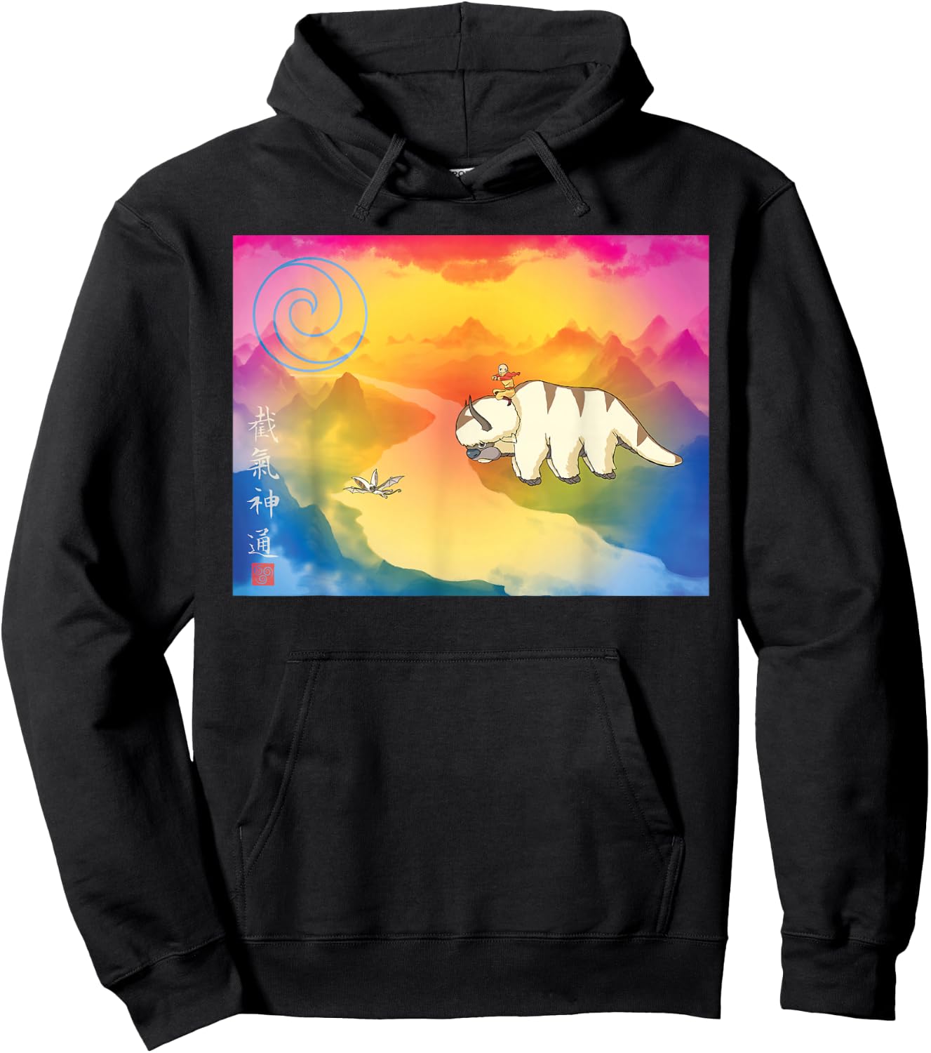 Avatar Flying Bison Center Hoodie - Hoodie | Black