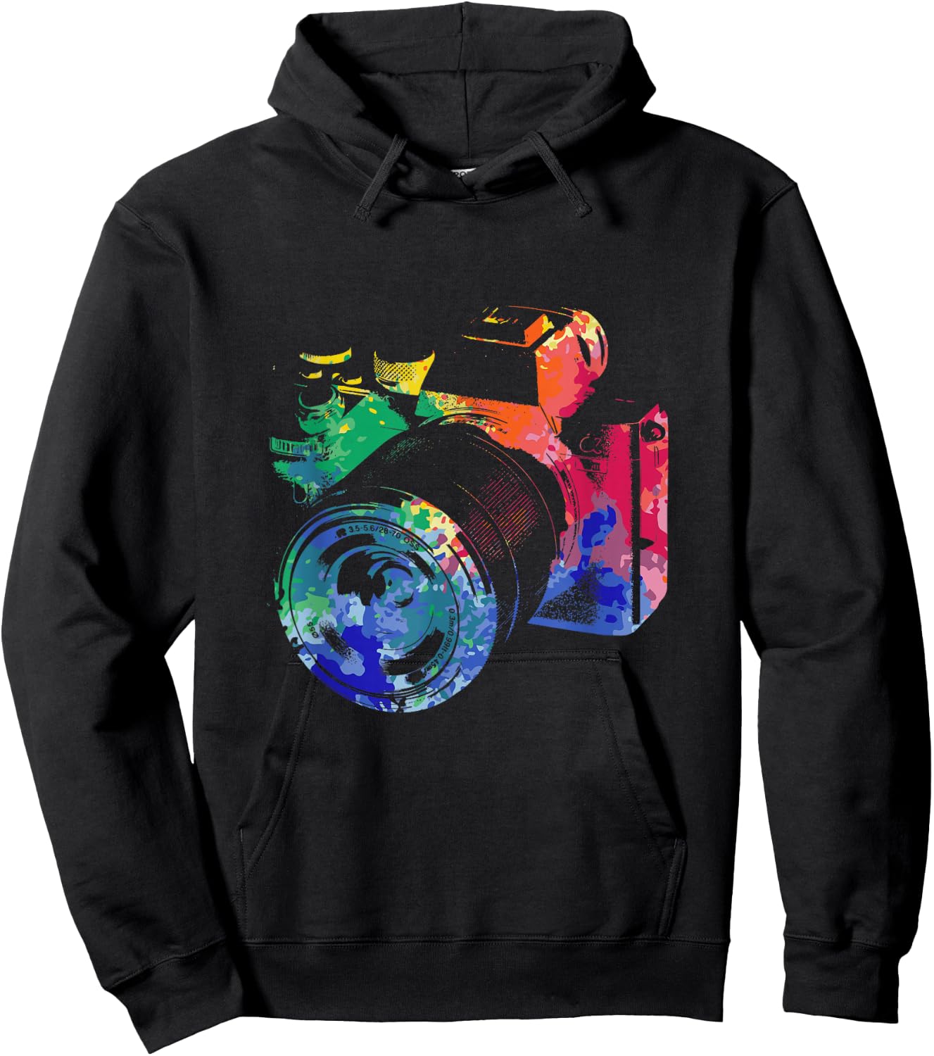 Photographer Watercolor Camera Photo Photography Hoodie - Hoodie | Black