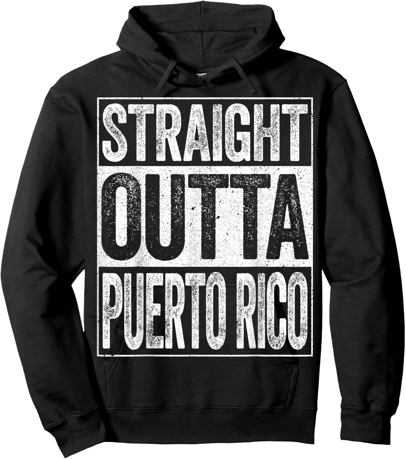 Straight Outta Puerto Rico Hoodie - Hoodie | Black