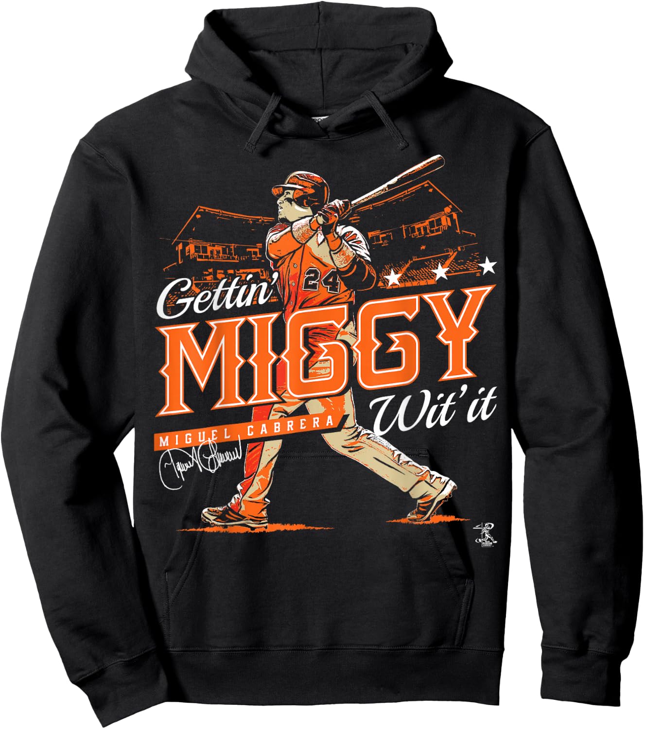 Miguel Cabrera Gettin' Miggy With It - Apparel Hoodie - Hoodie | Black