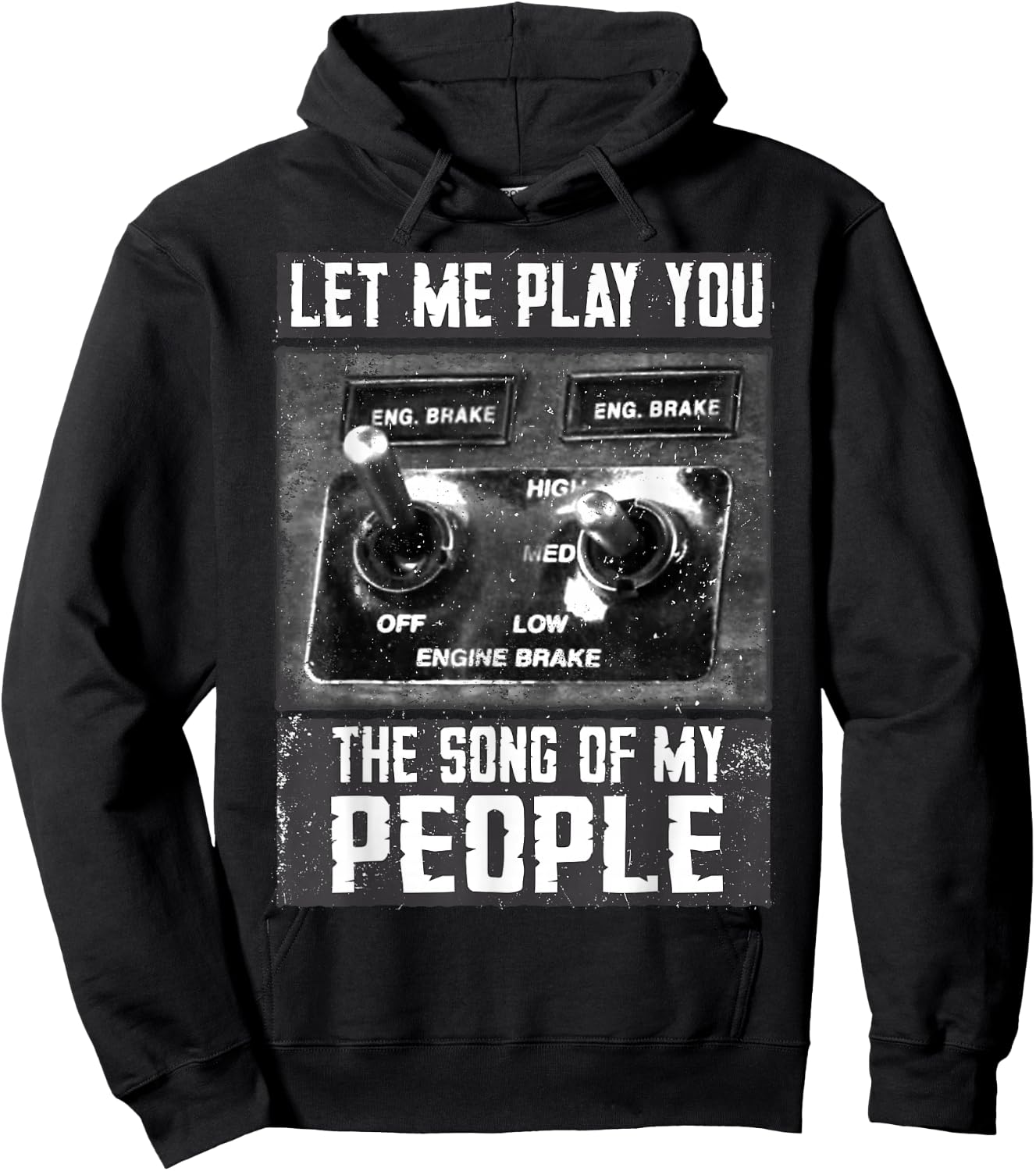 Funny Trucker - Jake Brake Hoodie - Hoodie | Black