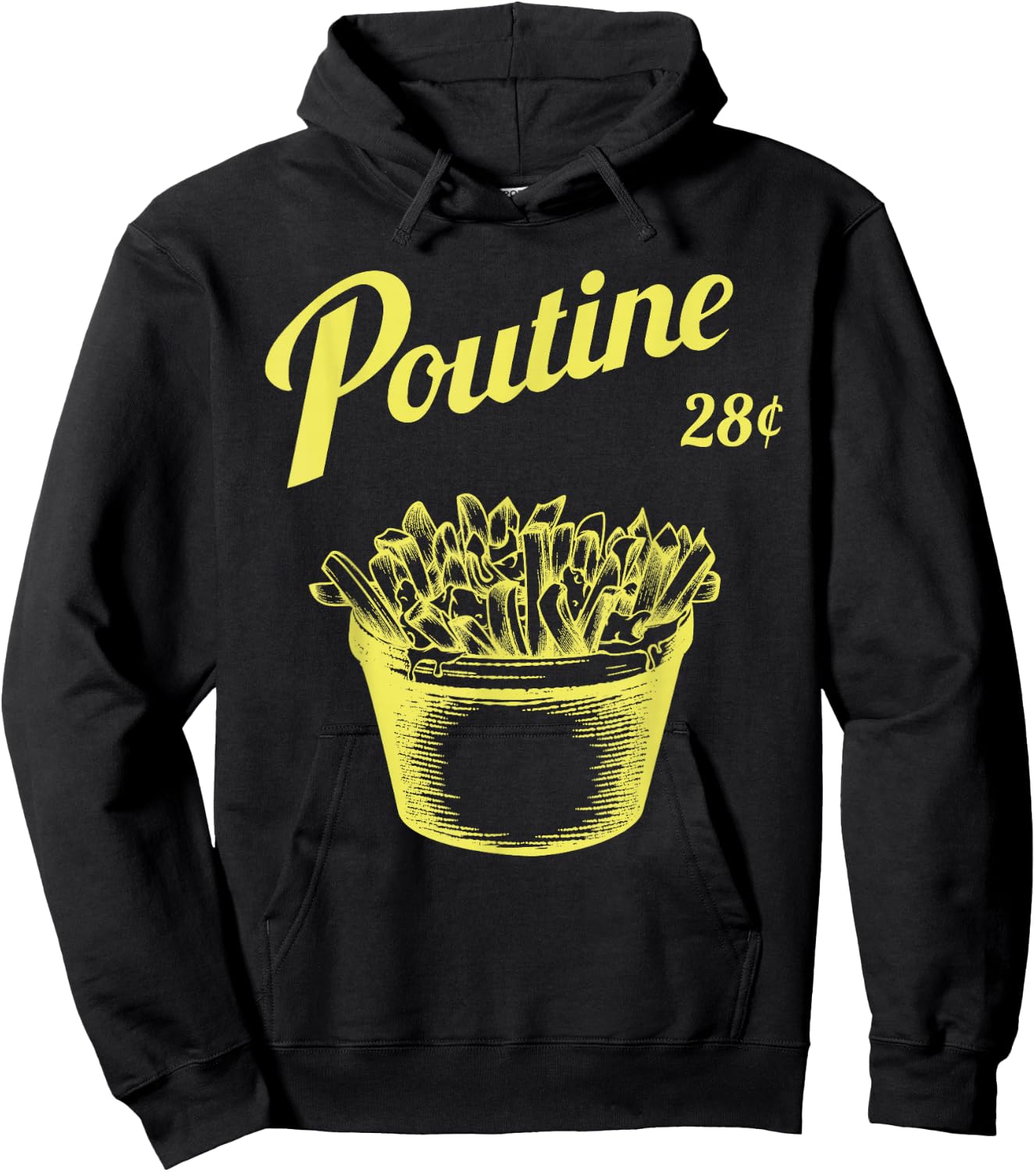 Retro Poutine - Canada - Montreal Hoodie - Hoodie | Black
