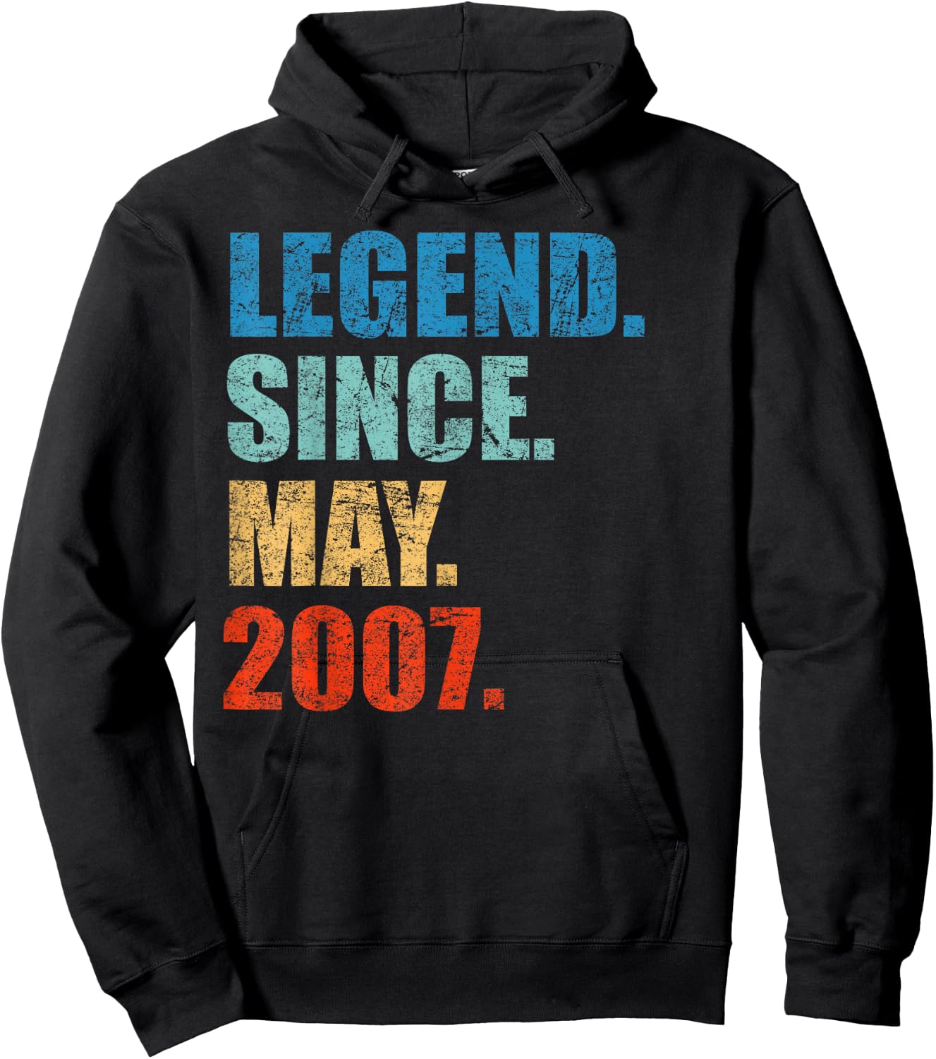 Legend Since May 2007 12th Birthday Gift 12 Years Old Shirt Hoodie - Hoodie | Black