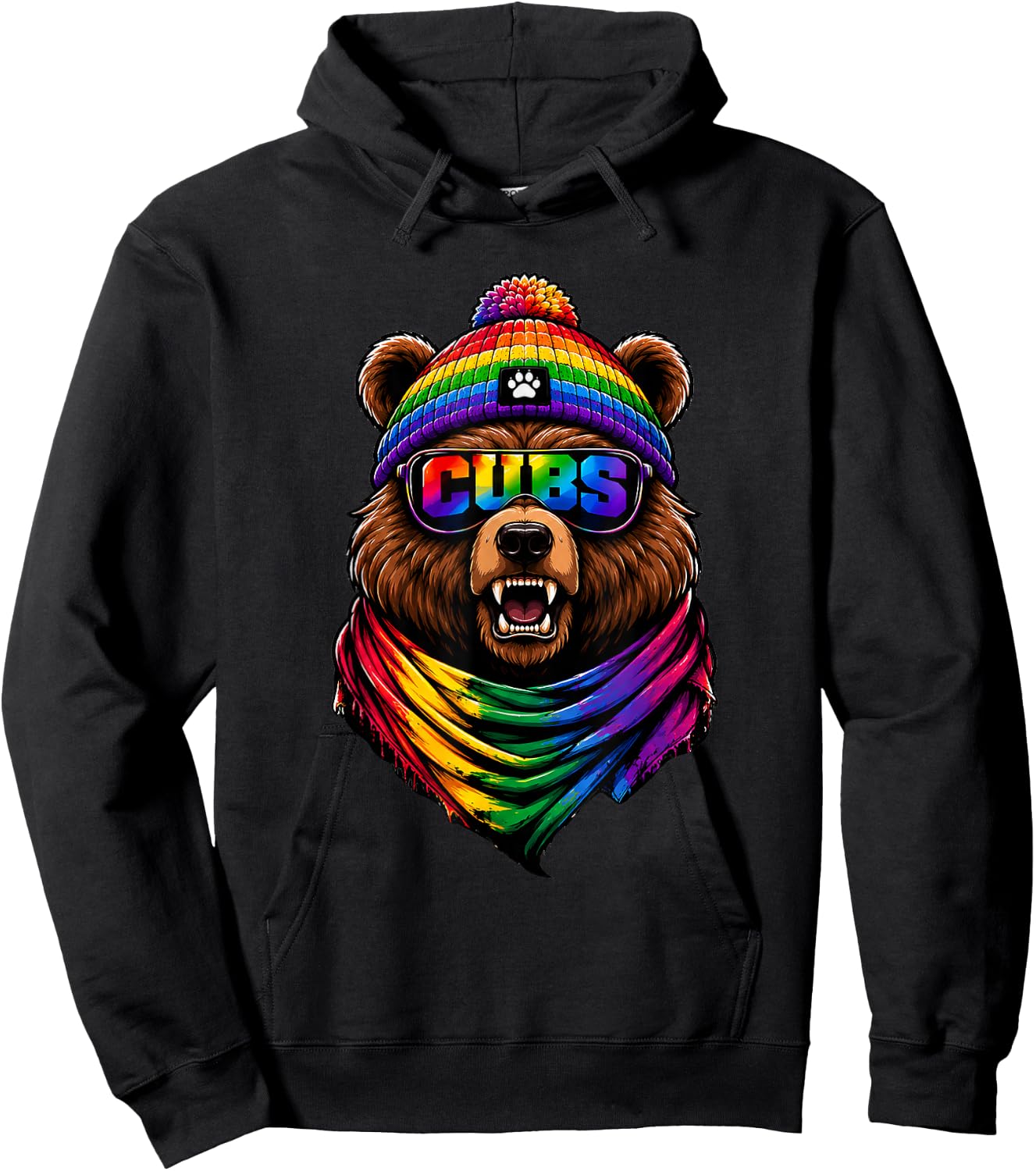 Vintage Cubs Last Name Pride Cubss Namee American Style Hoodie - Hoodie | Black