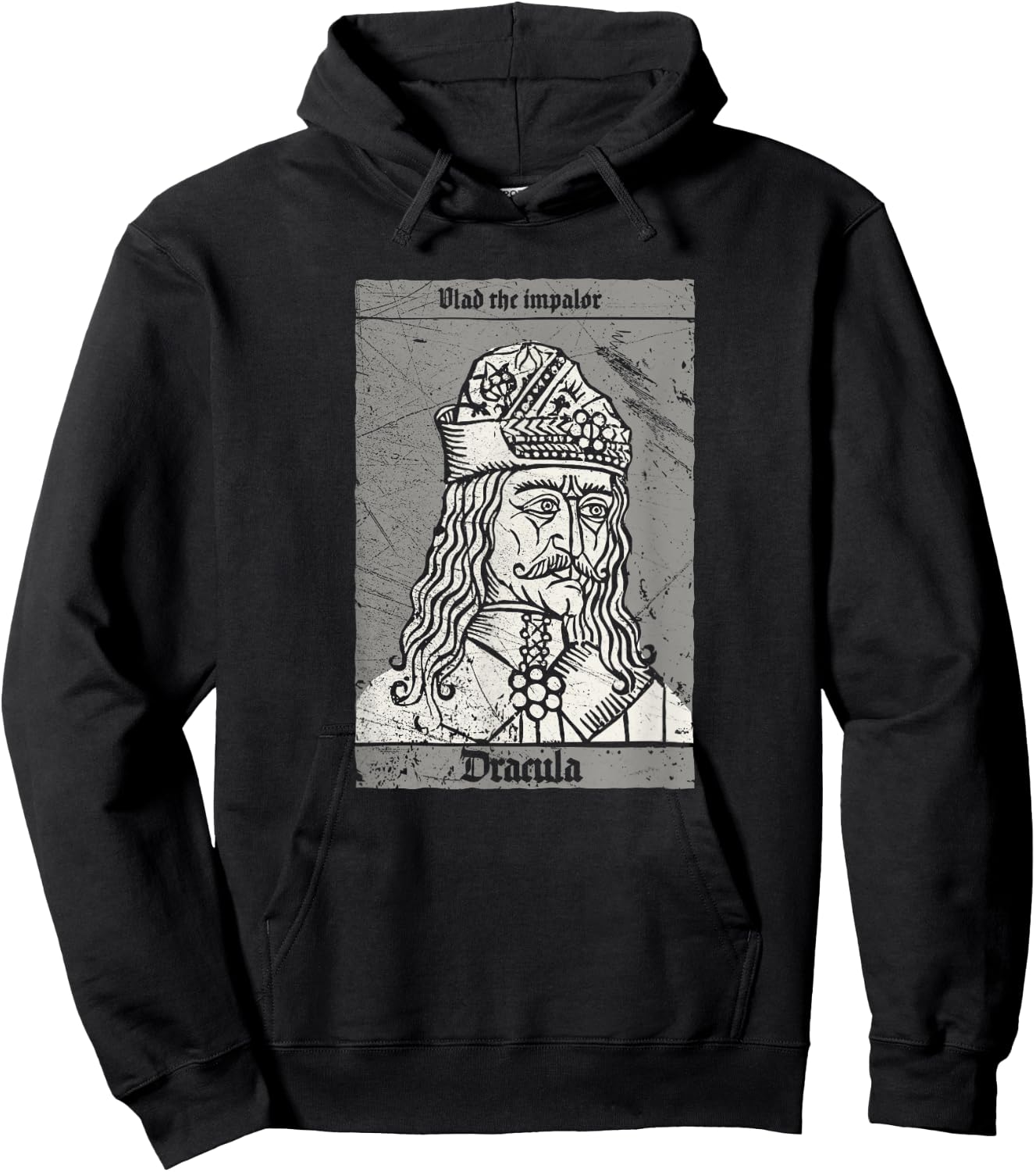 Occult Dracula - Vlad The Impaler Horror Vampire Hoodie - Hoodie | Black