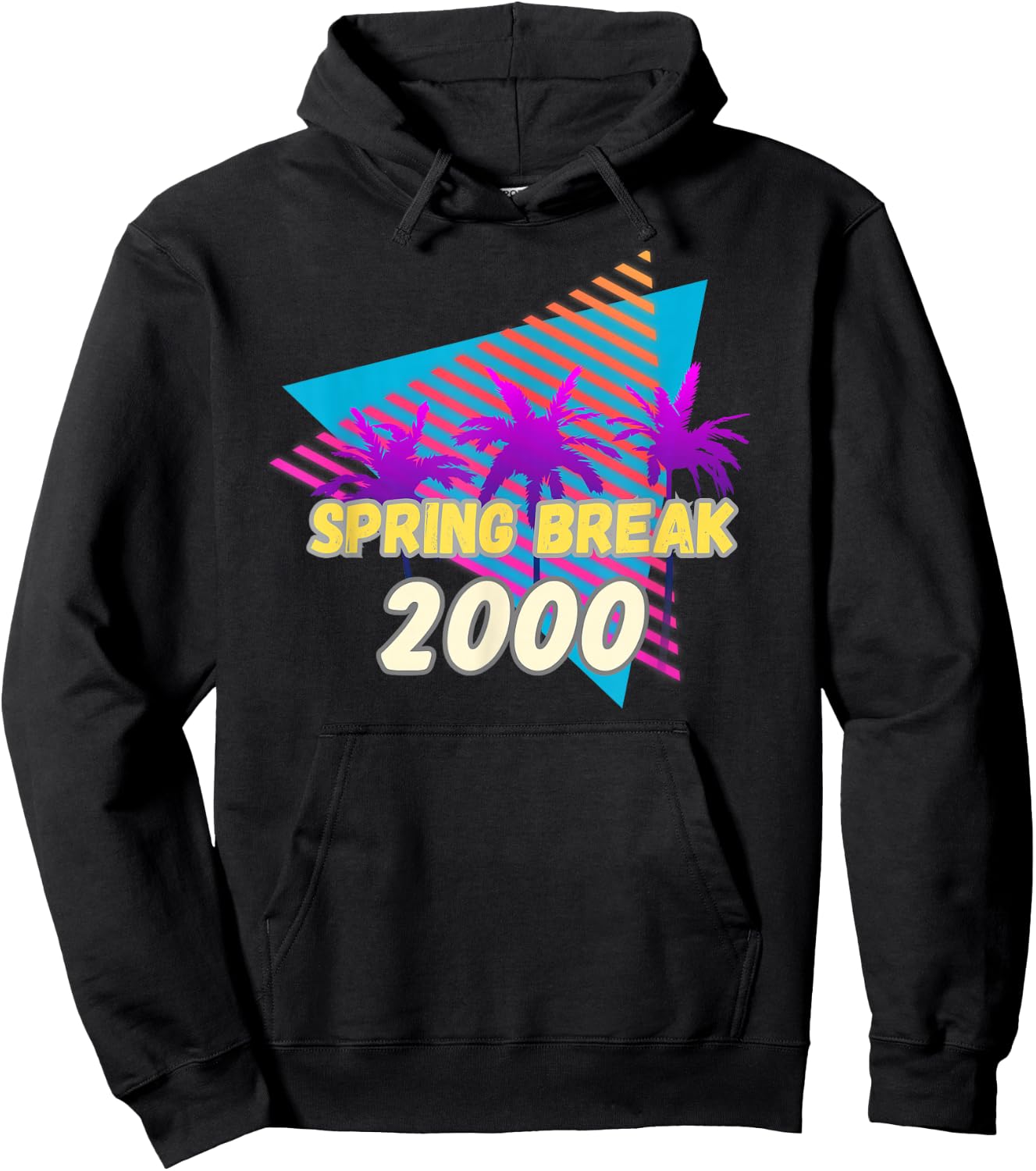 Spring Break 2000 | 00s Beach Party Wear Hoodie - Hoodie | Black