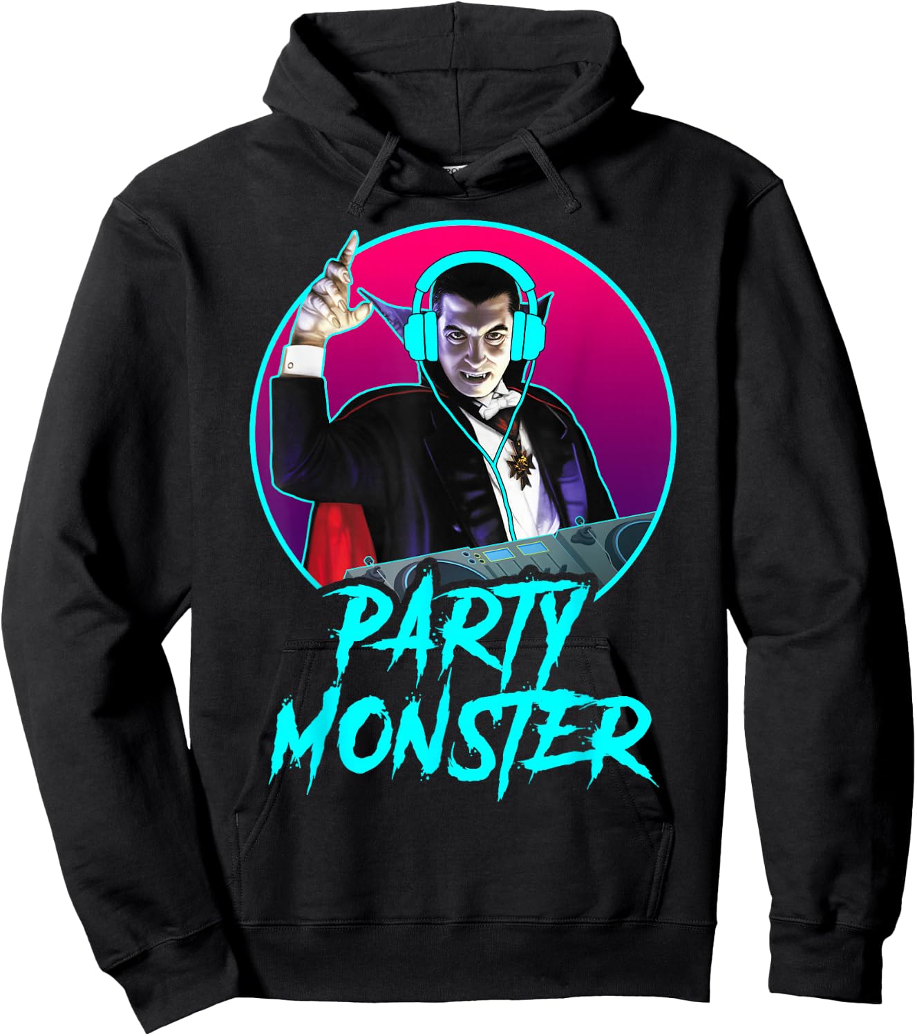 Universal Monsters Dracula Party Monster DJ Hoodie - Hoodie | Black