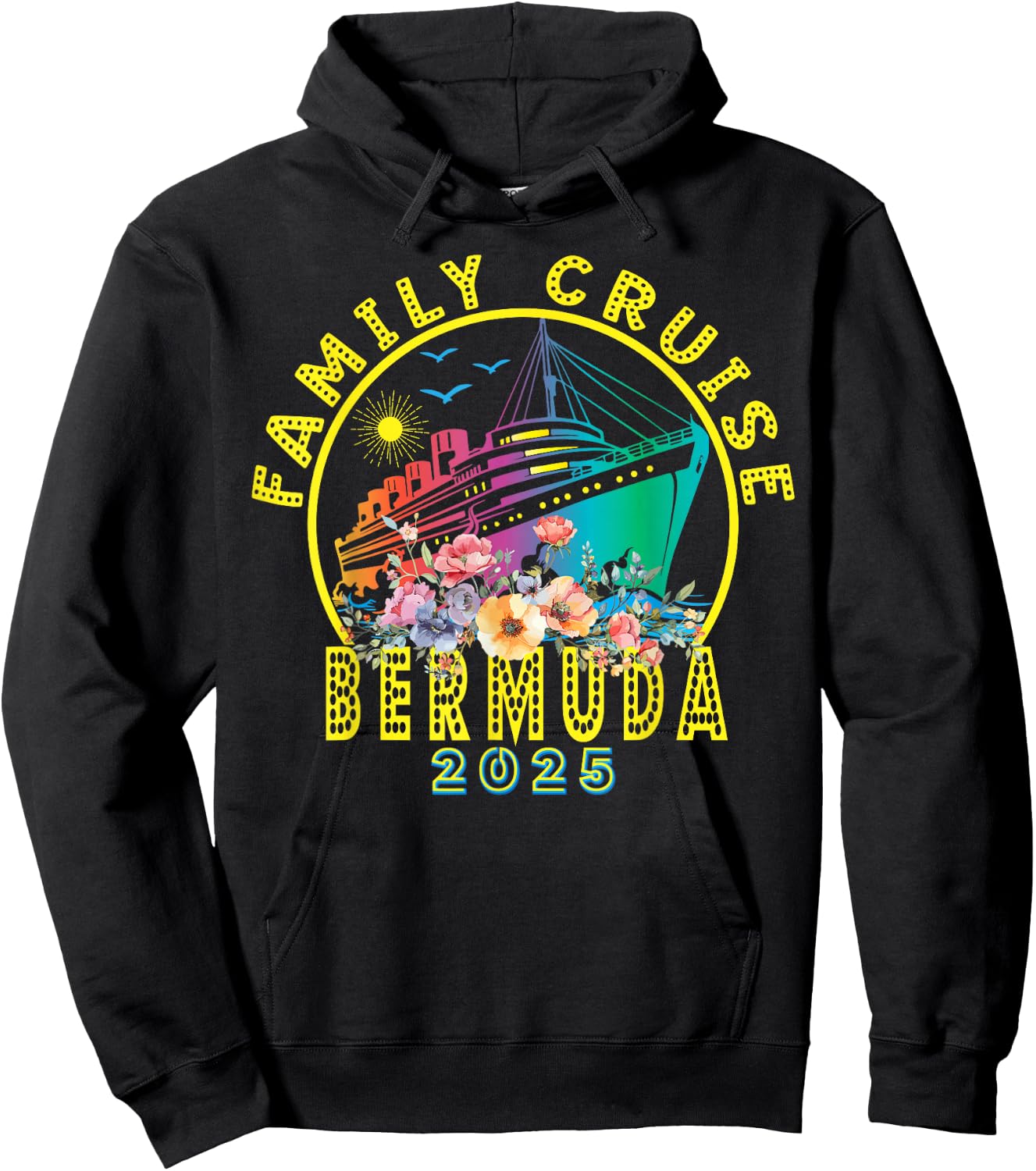 Bermuda Cruise 2025 Family Trip Friends Group Vacation Hoodie - Hoodie | Black