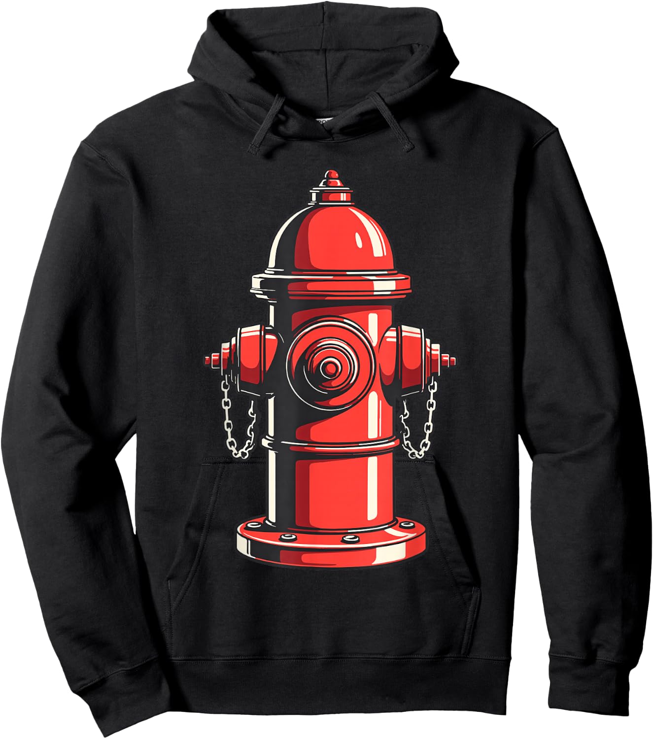 Fire Hydrant Shirt Kids Adult Men Women Fire Hydrant Costume Hoodie - Hoodie | Black