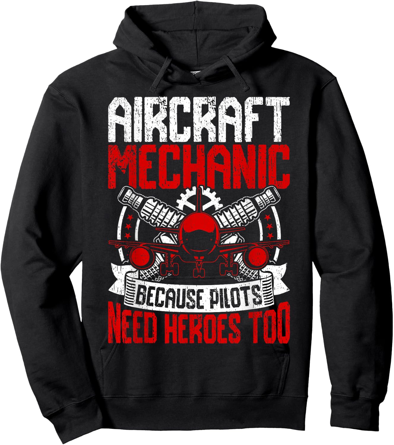 Funny Aircraft Mechanic Men Women Aviation Mechanic Hoodie - Hoodie | Black