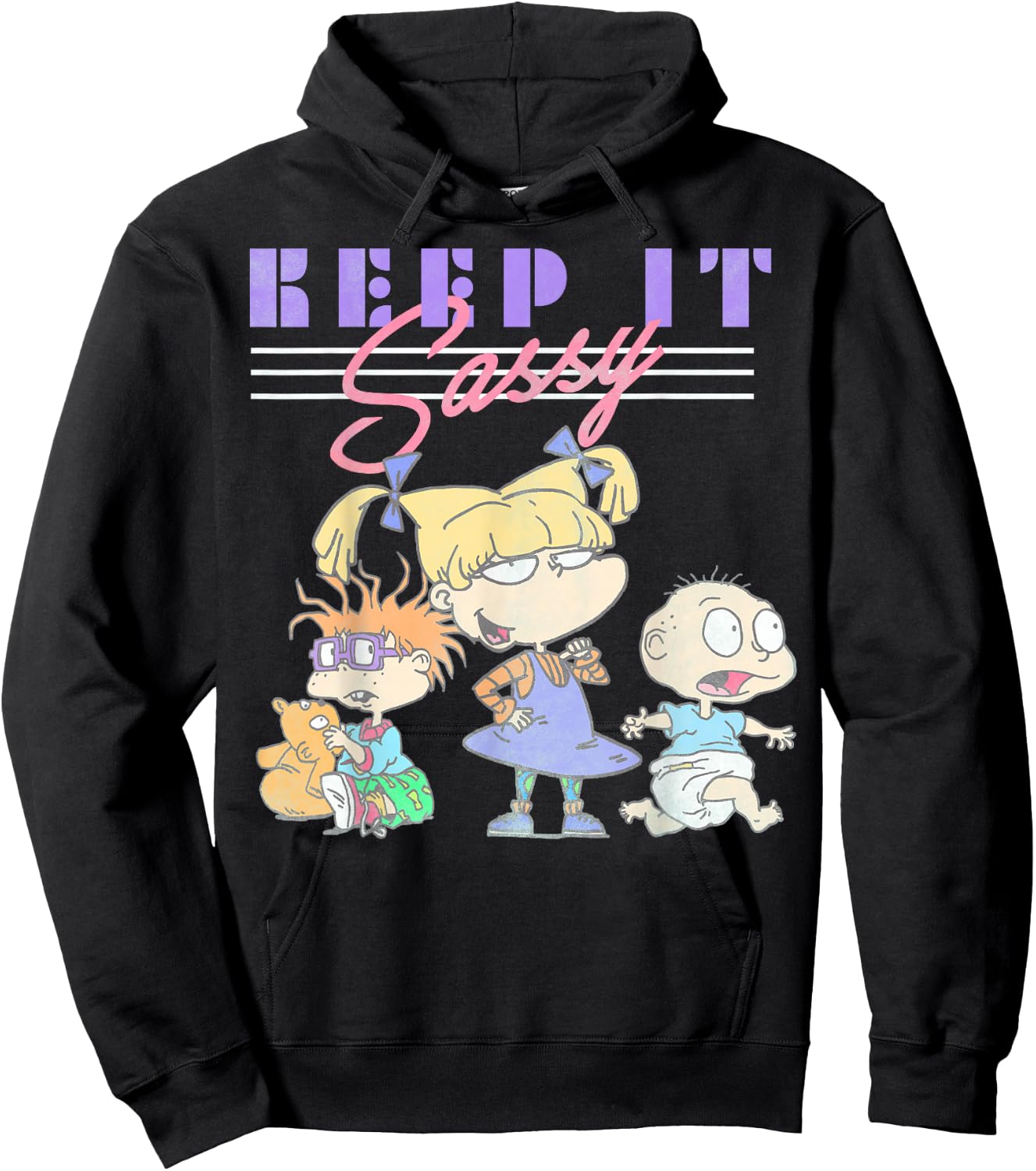 Nickelodeon Rugrats Angelica Keep It Sassy Hoodie - Hoodie | Black