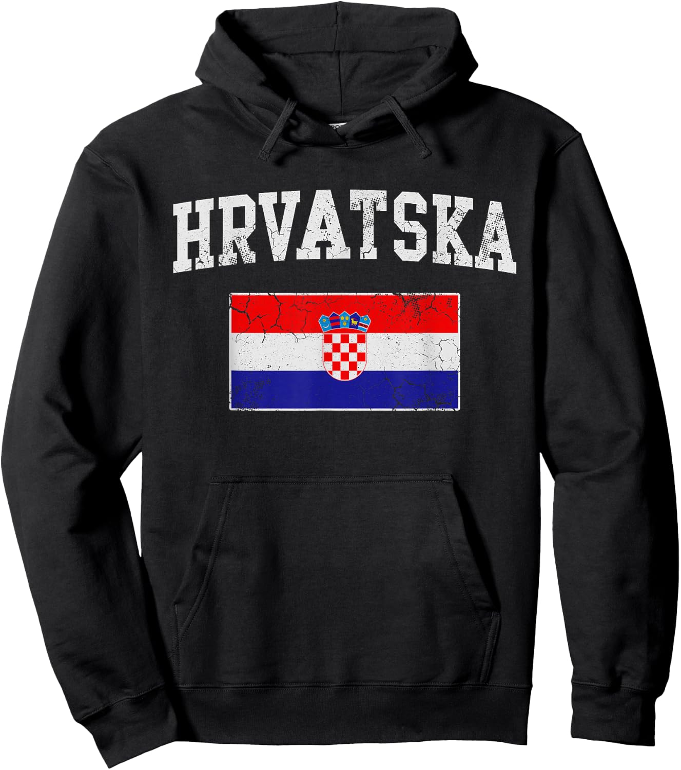 Hrvatska Croatia Flag Croatian Men Women Kids Hoodie - Hoodie | Black