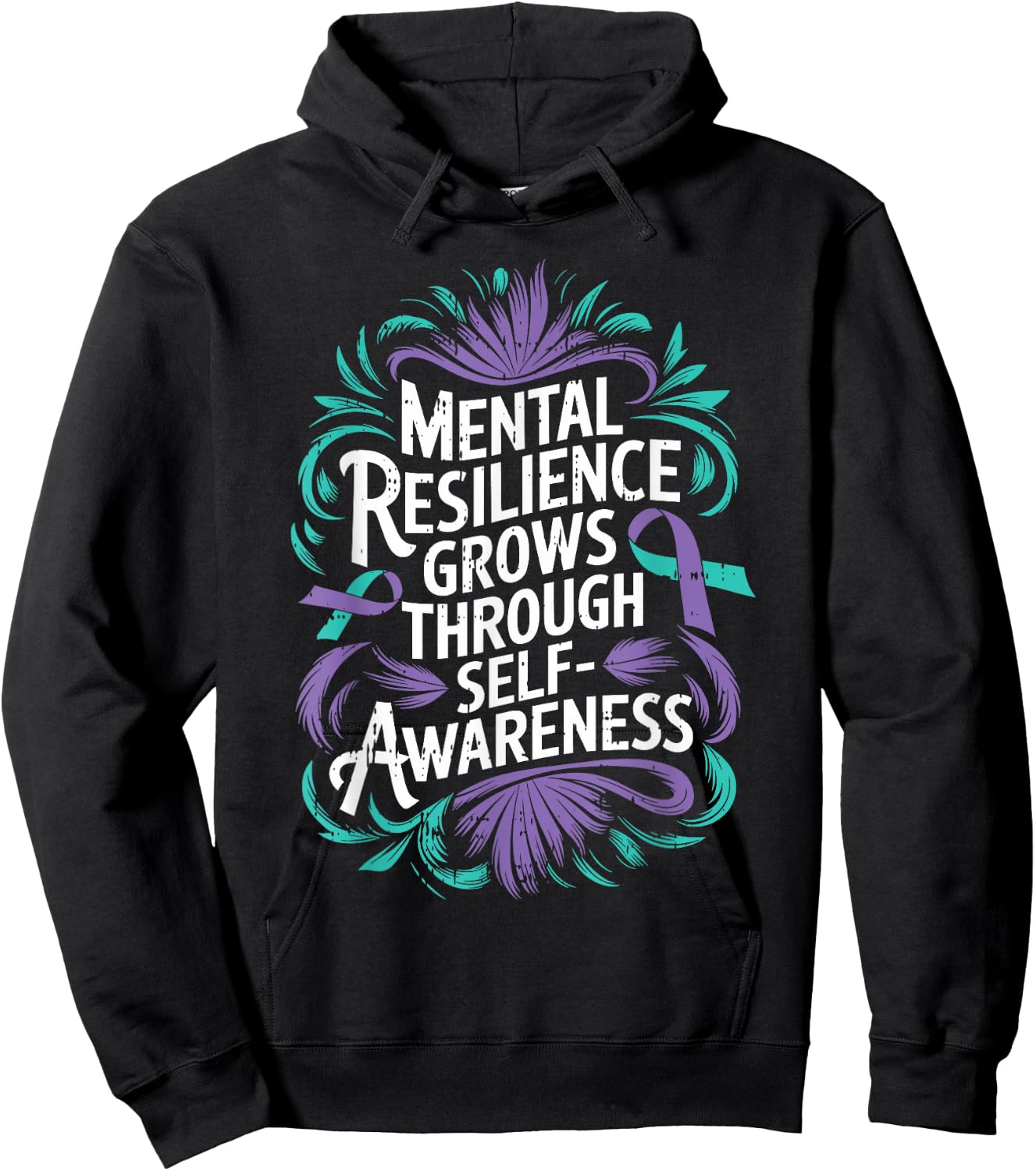 Mental Resilience Mental Health Awareness Suicide Prevent Hoodie - Hoodie | Black