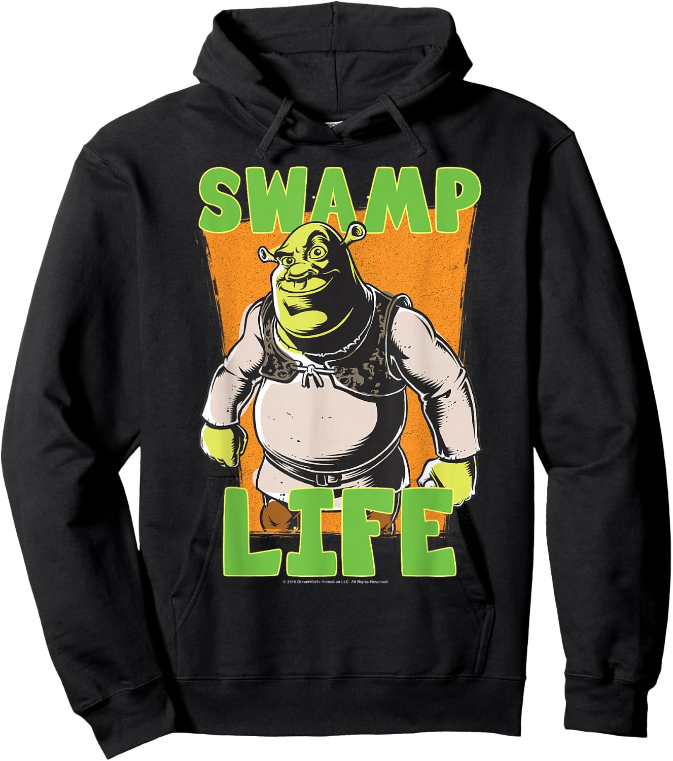 Shrek Cartoon Swamp Life Hoodie - Hoodie | Black