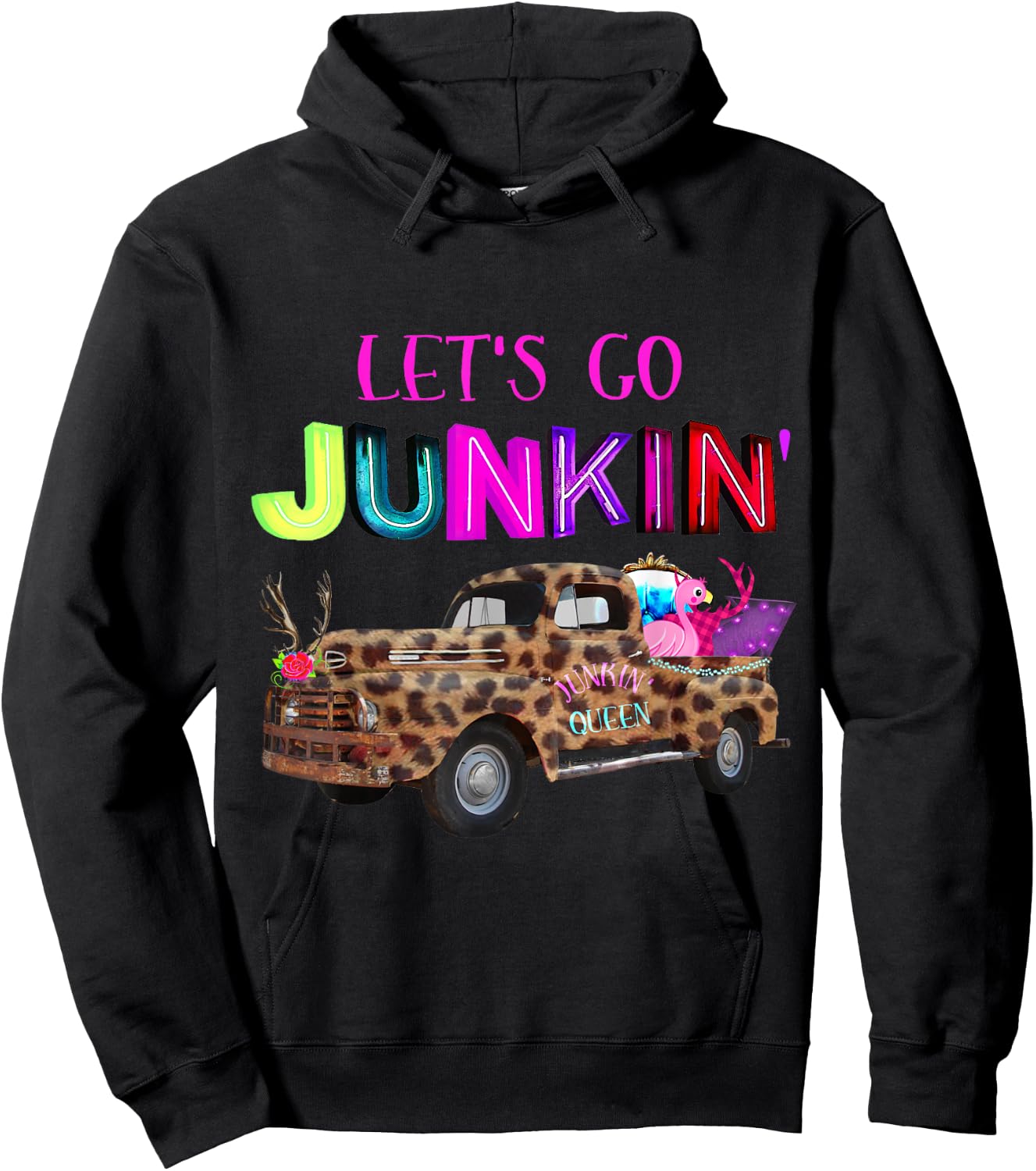 Junkin , Flea Markets, Vintage, Junker Hoodie - Hoodie | Black