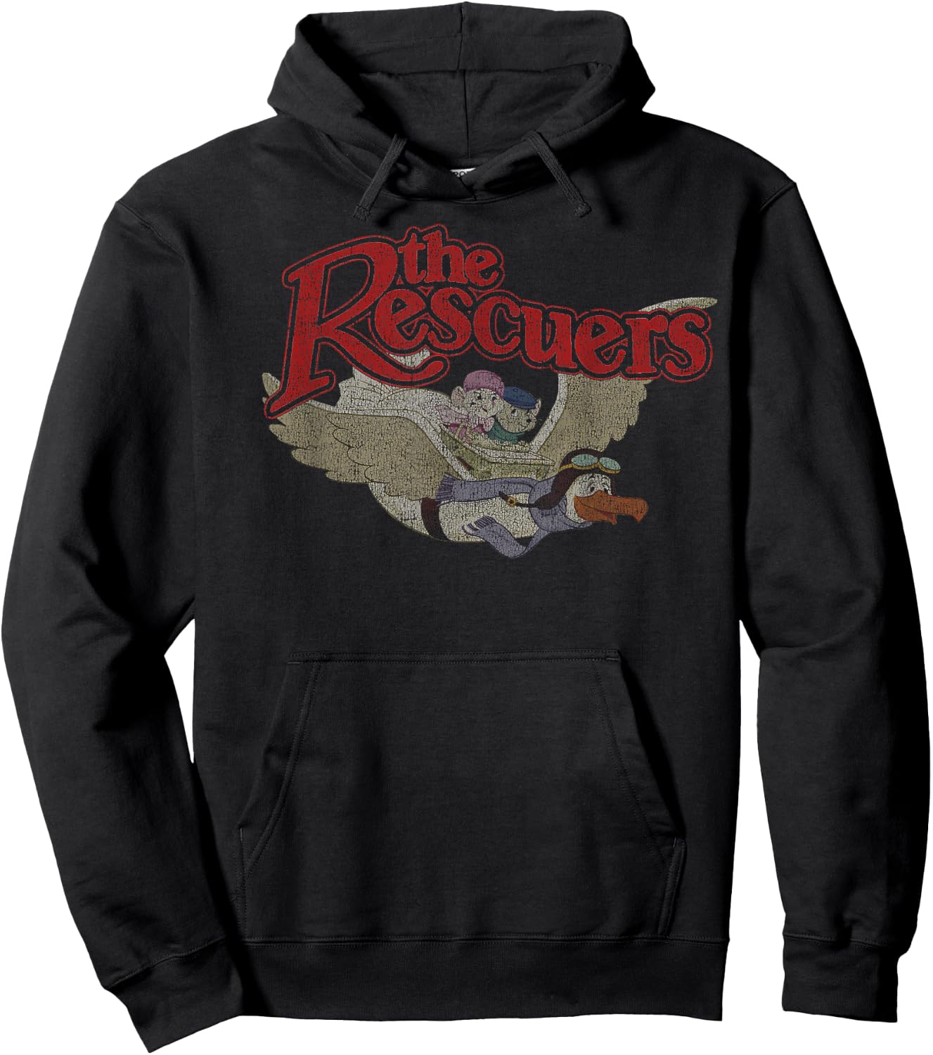 Disney The Rescuers Down Under Group Shot Movie Logo Hoodie - Hoodie | Black