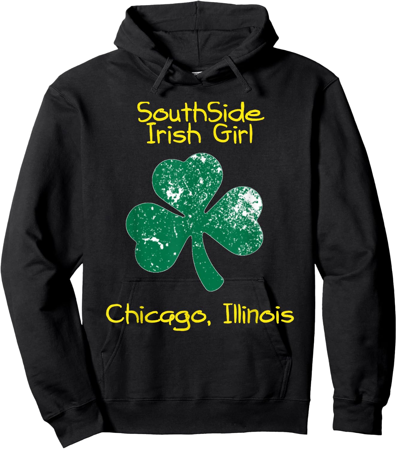 Southside Irish Girl Chicago, Illinois St. Patrick's Day Hoodie - Hoodie | Black