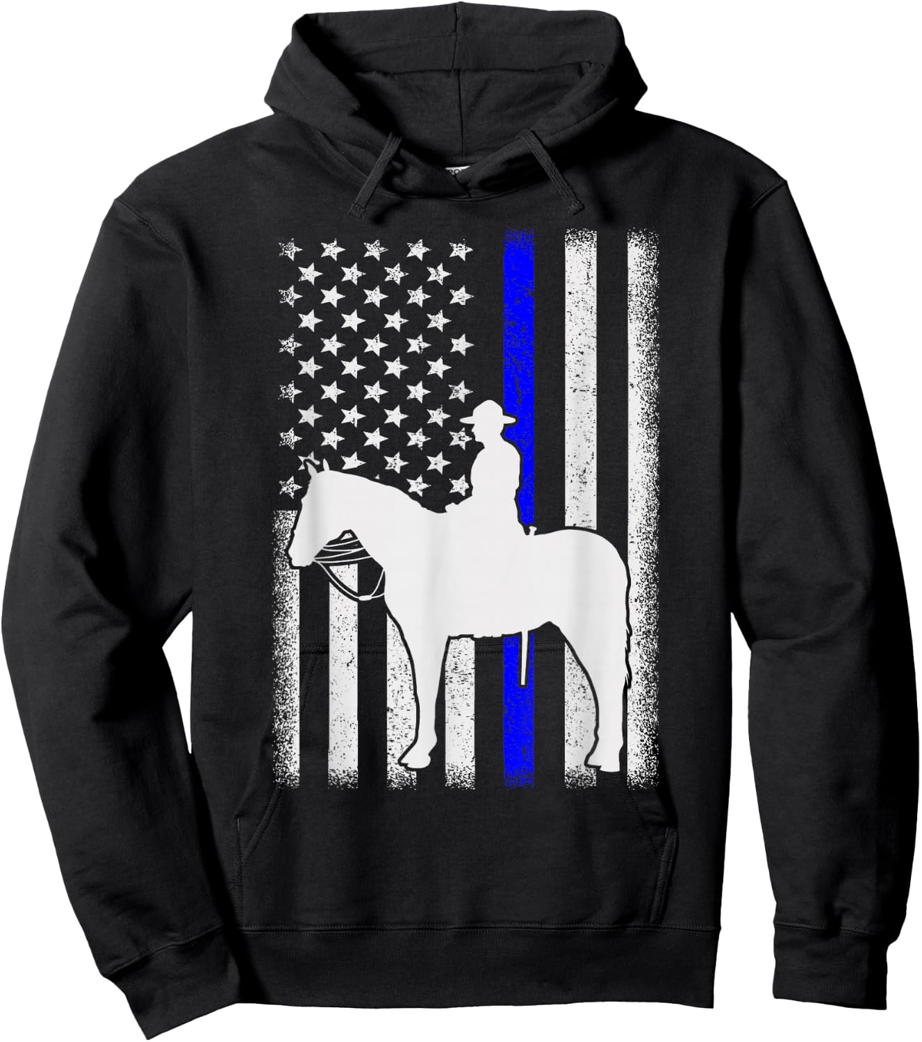 Police Officer Mounted Patrol Cops Law Enforcement Hoodie - Hoodie | Black