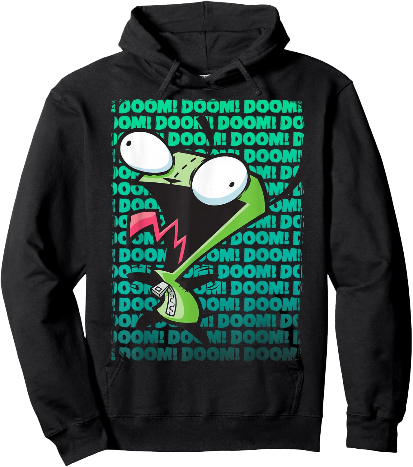 Nickelodeon Invader Zim Gir Impending Doom Song Small Hoodie - Hoodie | Black