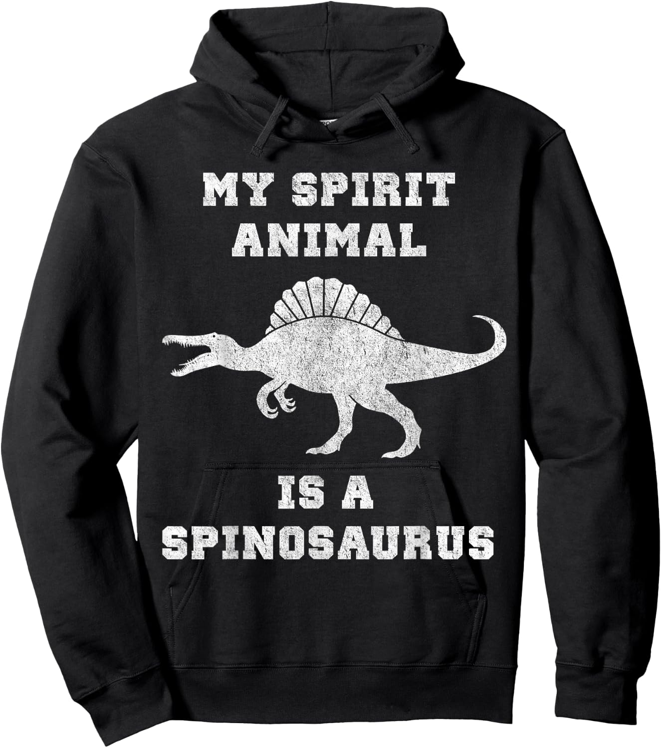 Funny Spinosaurus Shirt My Spirit Animal Dinosaur Hoodie - Hoodie | Black