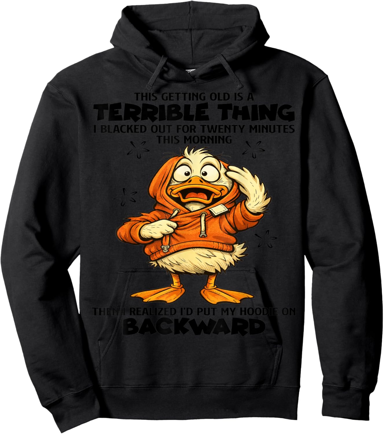 This Getting Old is a Terrible Thing I Blacked Out for 20 Hoodie - Hoodie | Black