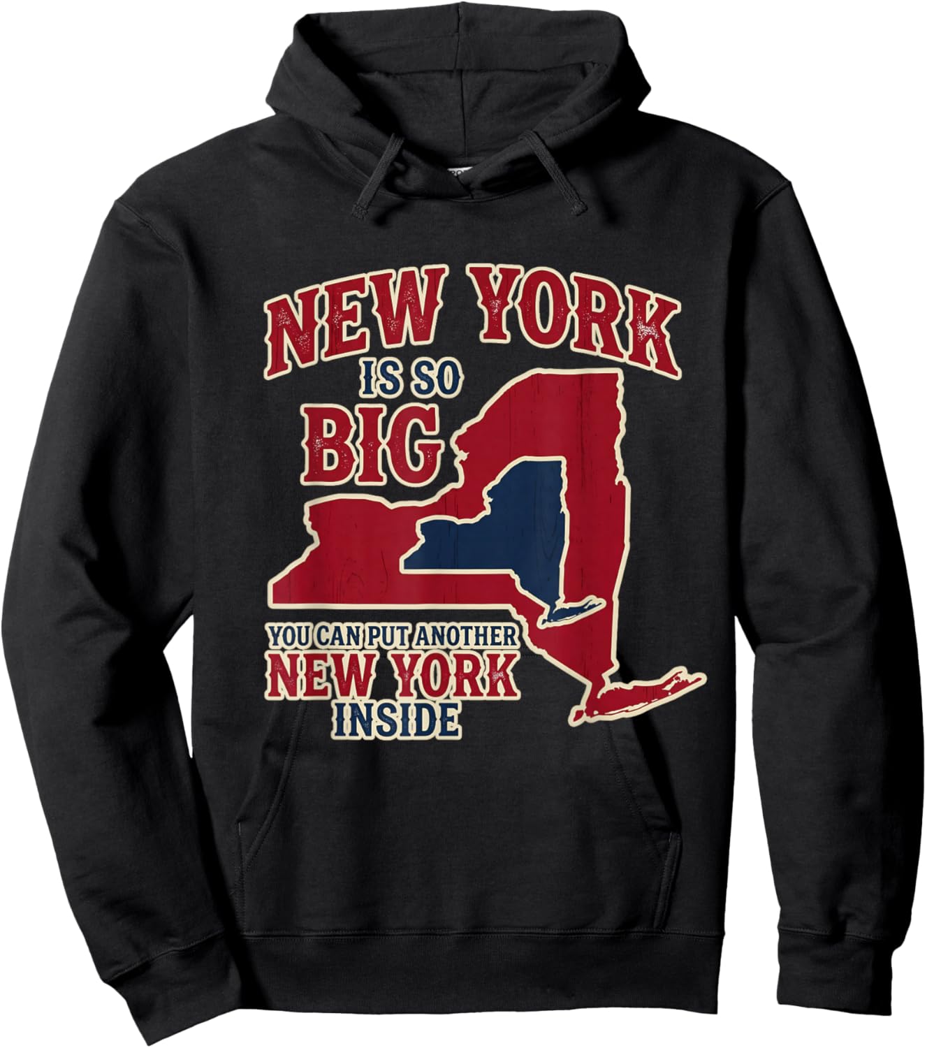 New York is so Big You can Put Another New York Inside Hoodie - Hoodie | Black